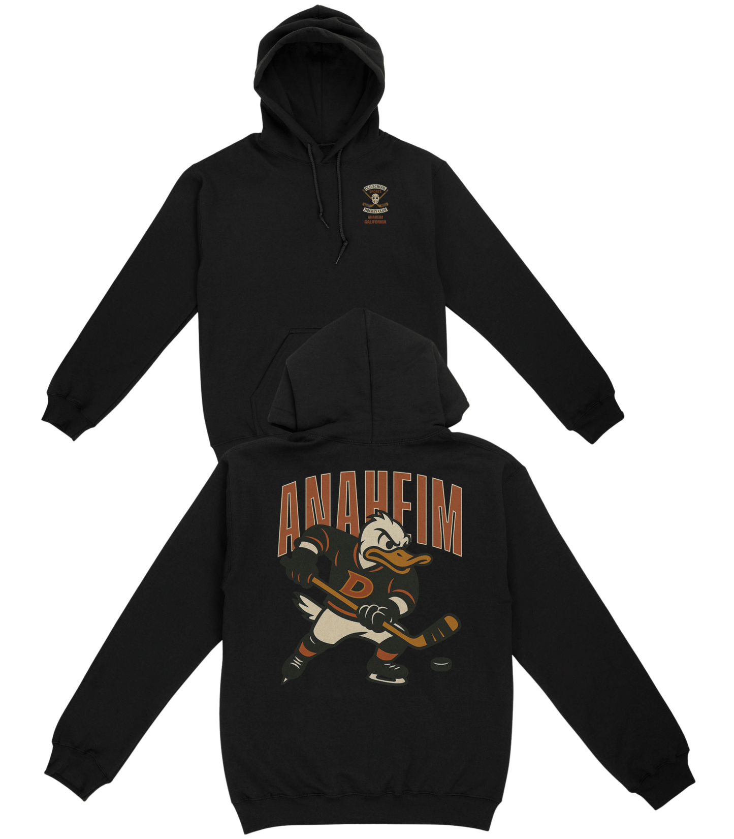 Anaheim Hockey v1 Basic Hoodie - Old Time Sports