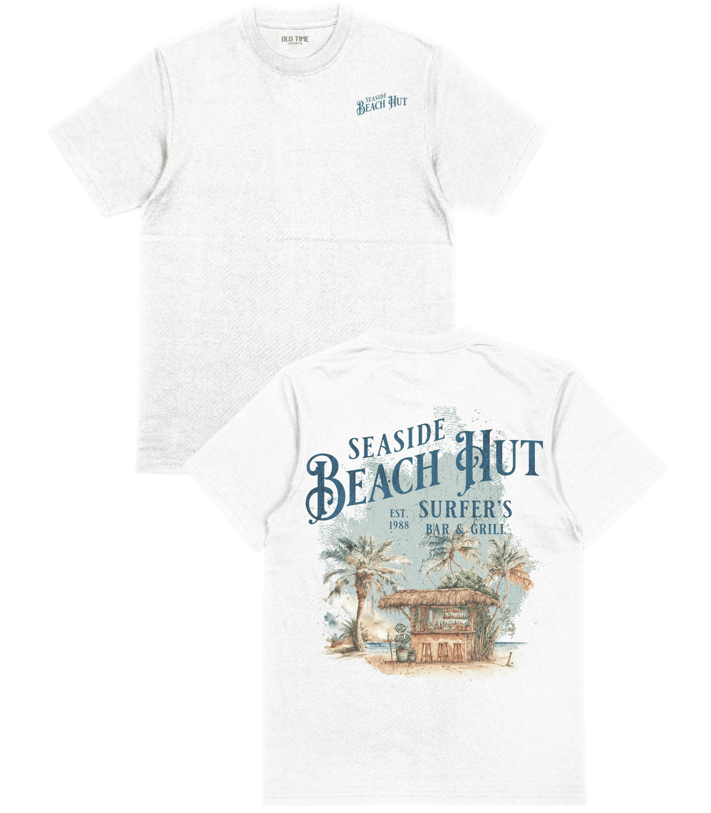 Beach Hut T-Shirt - Old Time Sports