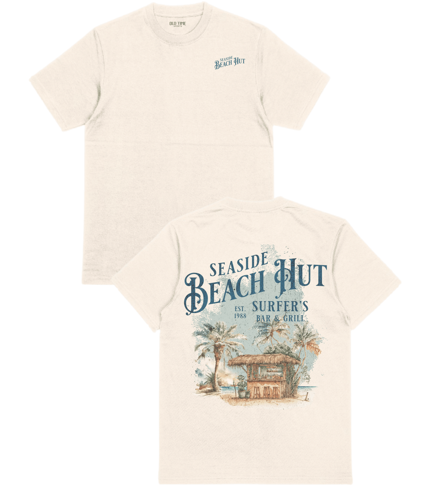 Beach Hut T-Shirt - Old Time Sports