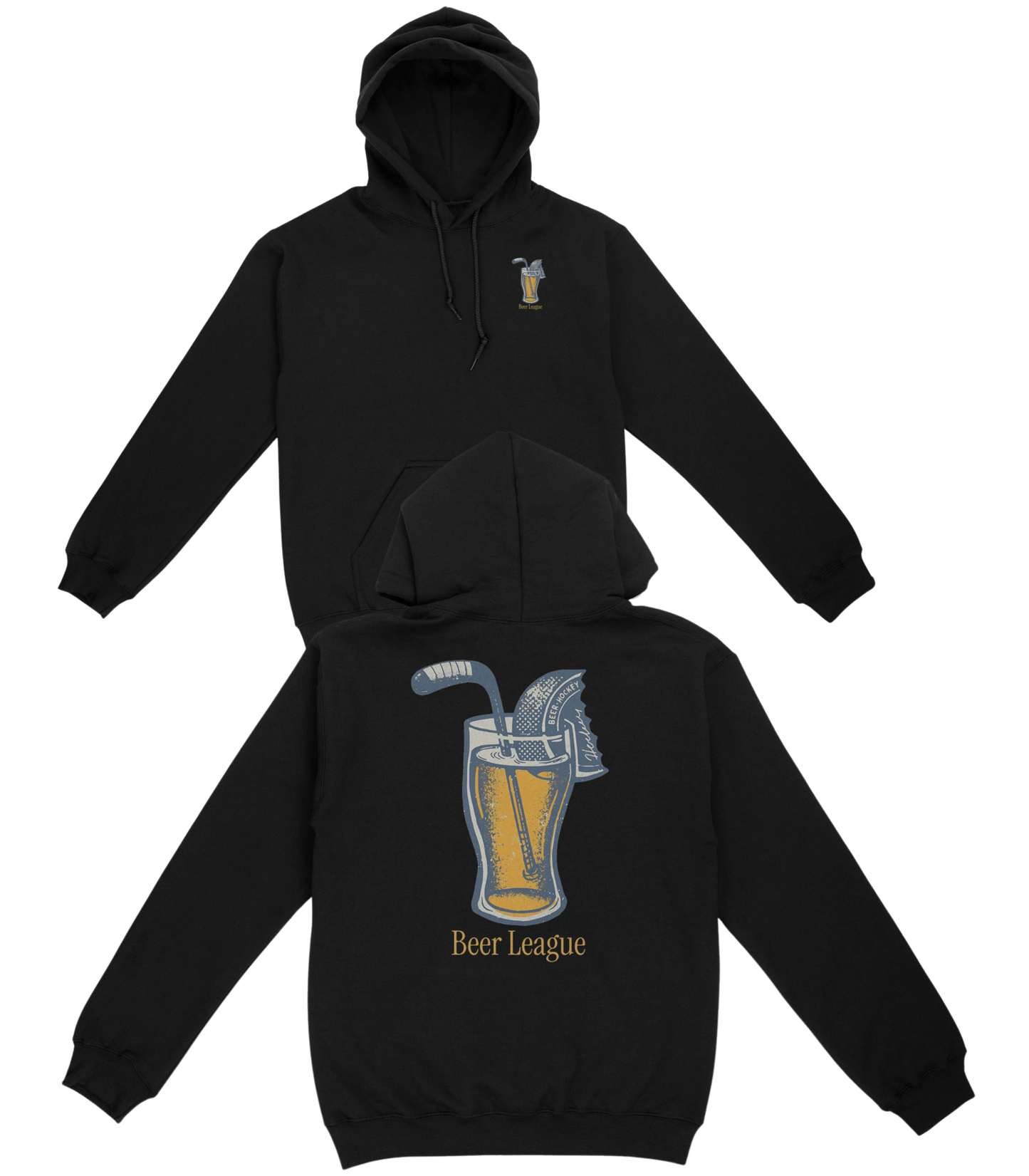 Beer League Hockey Basic Hoodie - Old Time Sports