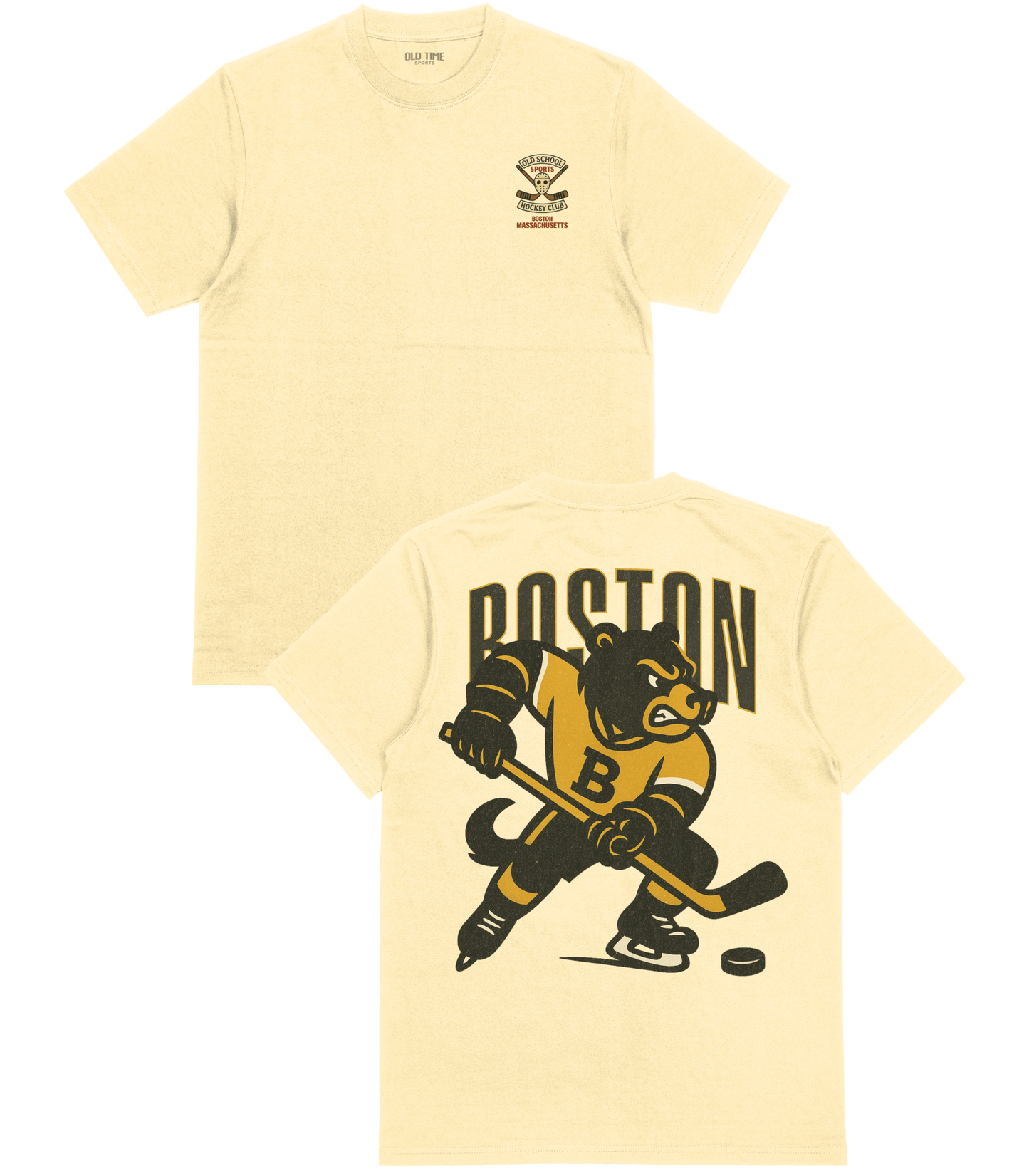 Boston Hockey v1 T-Shirt - Old Time Sports