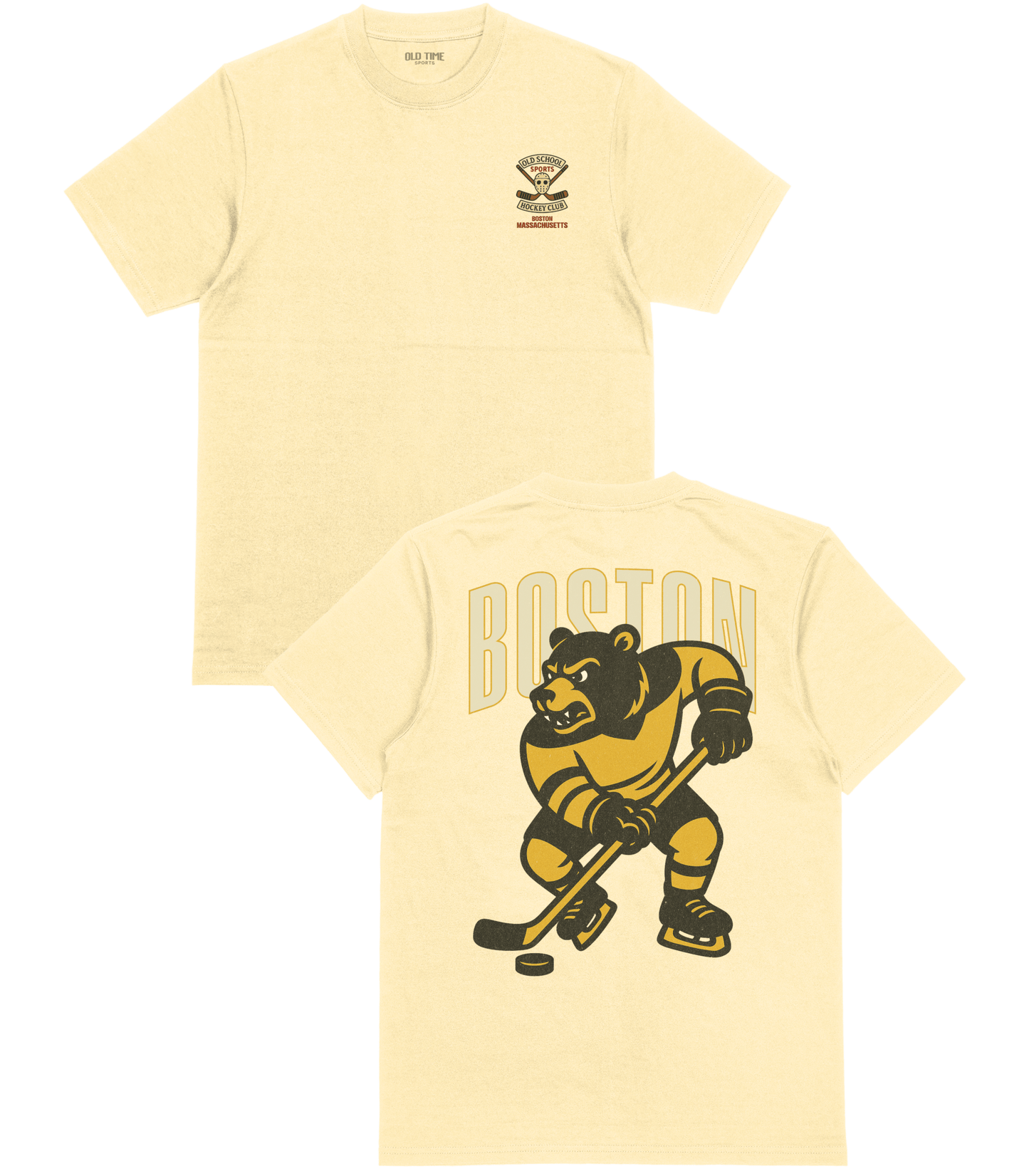 Boston Hockey v2 T-Shirt - Old Time Sports