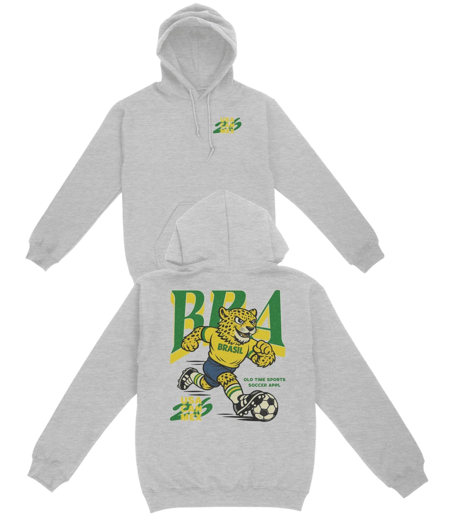 Brasil Soccer Team Basic Hoodie - Old Time Sports