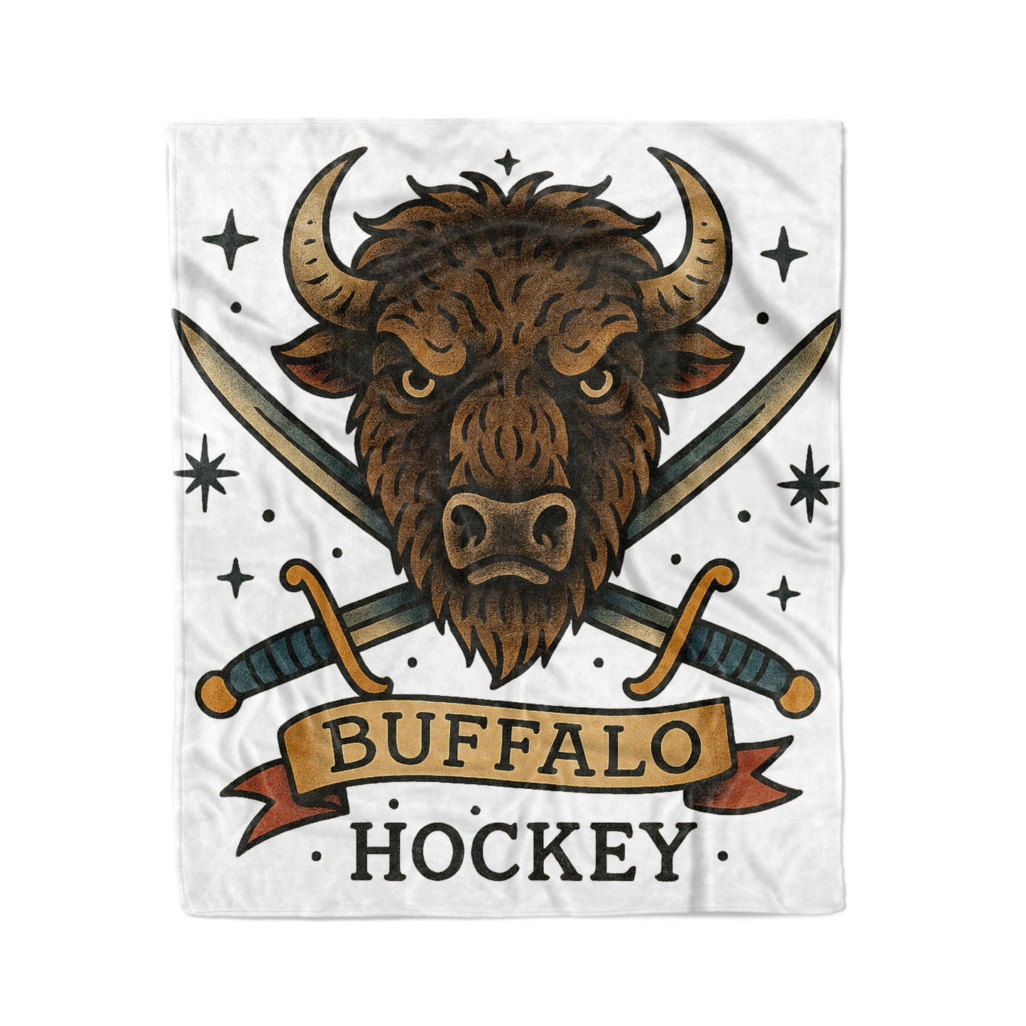 Buffalo Hockey 50x60in Fleece Blanket - Old Time Sports