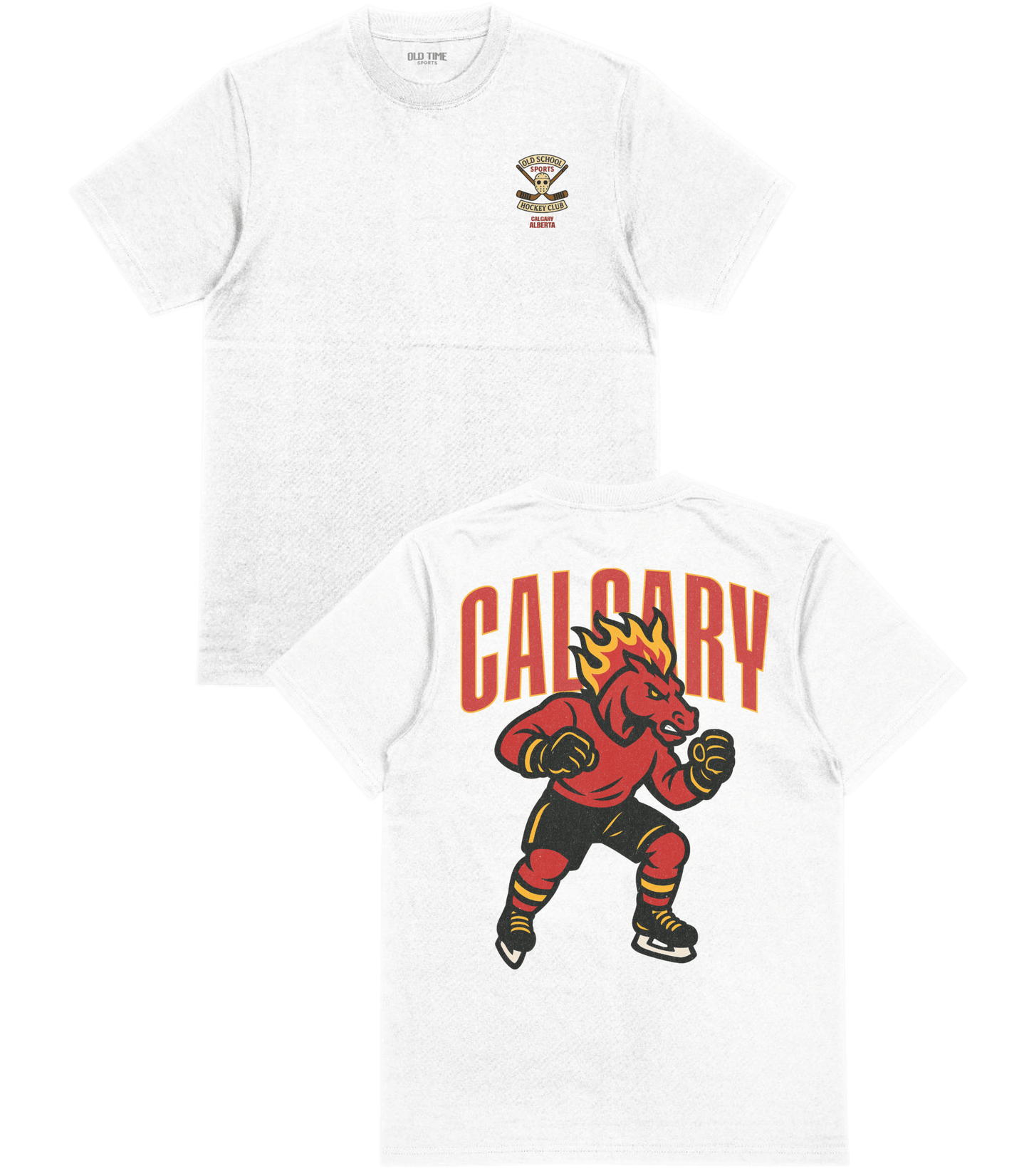 Calgary Hockey v1 T-Shirt - Old Time Sports