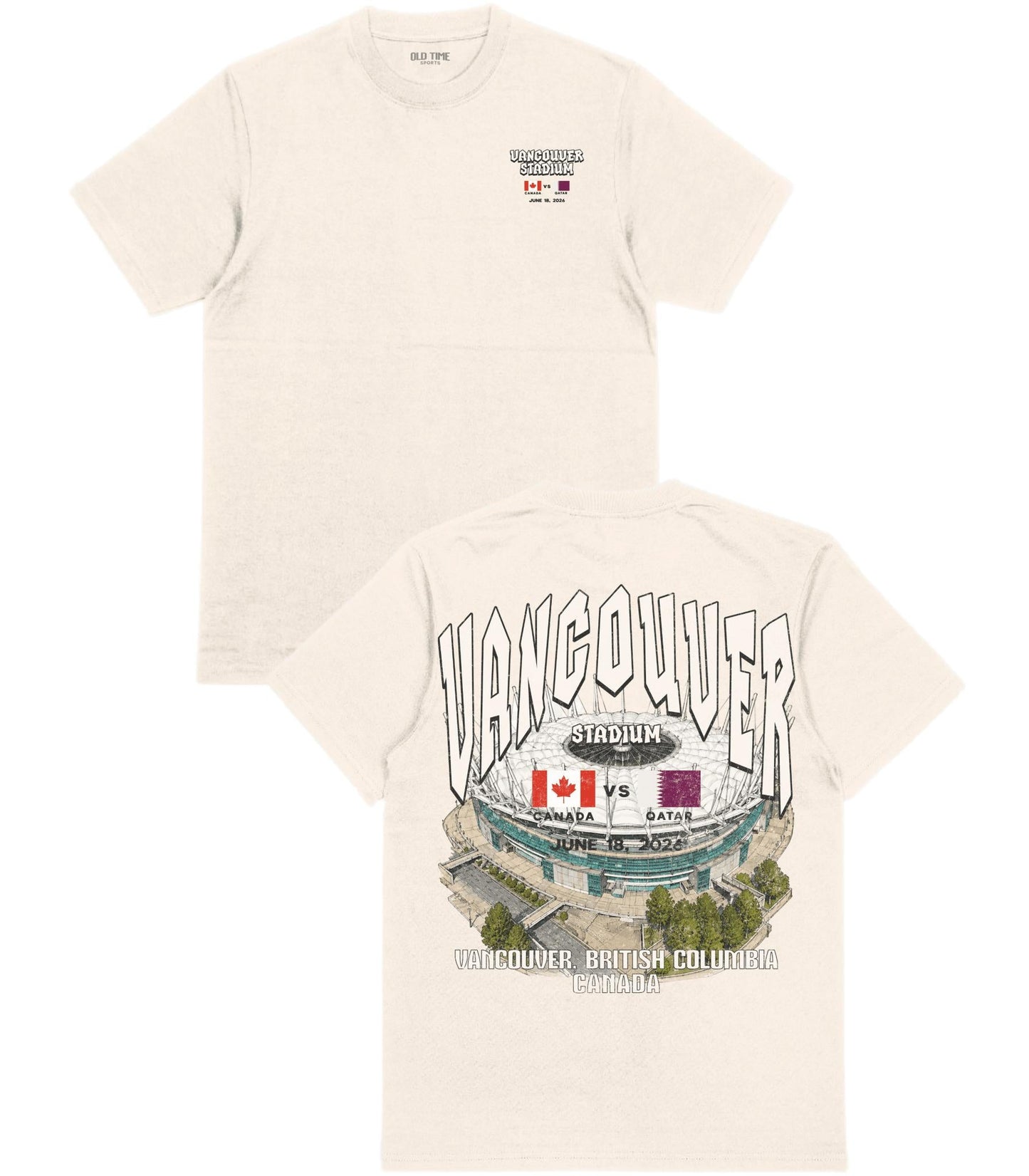 Canada VS Qatar T-Shirt - Old Time Sports