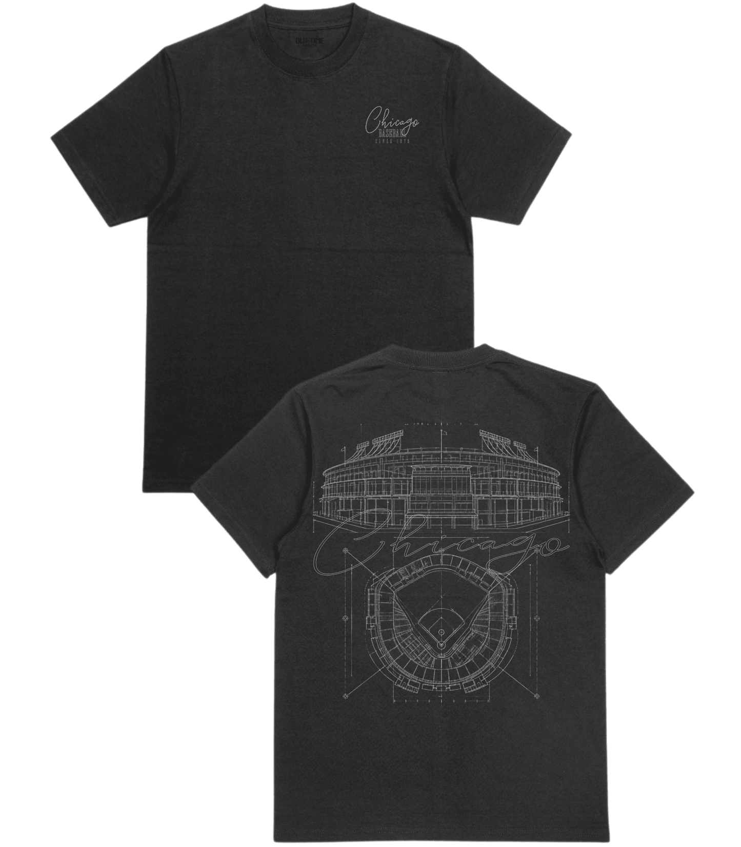 Chicago Blueprints T-Shirt - Old Time Sports