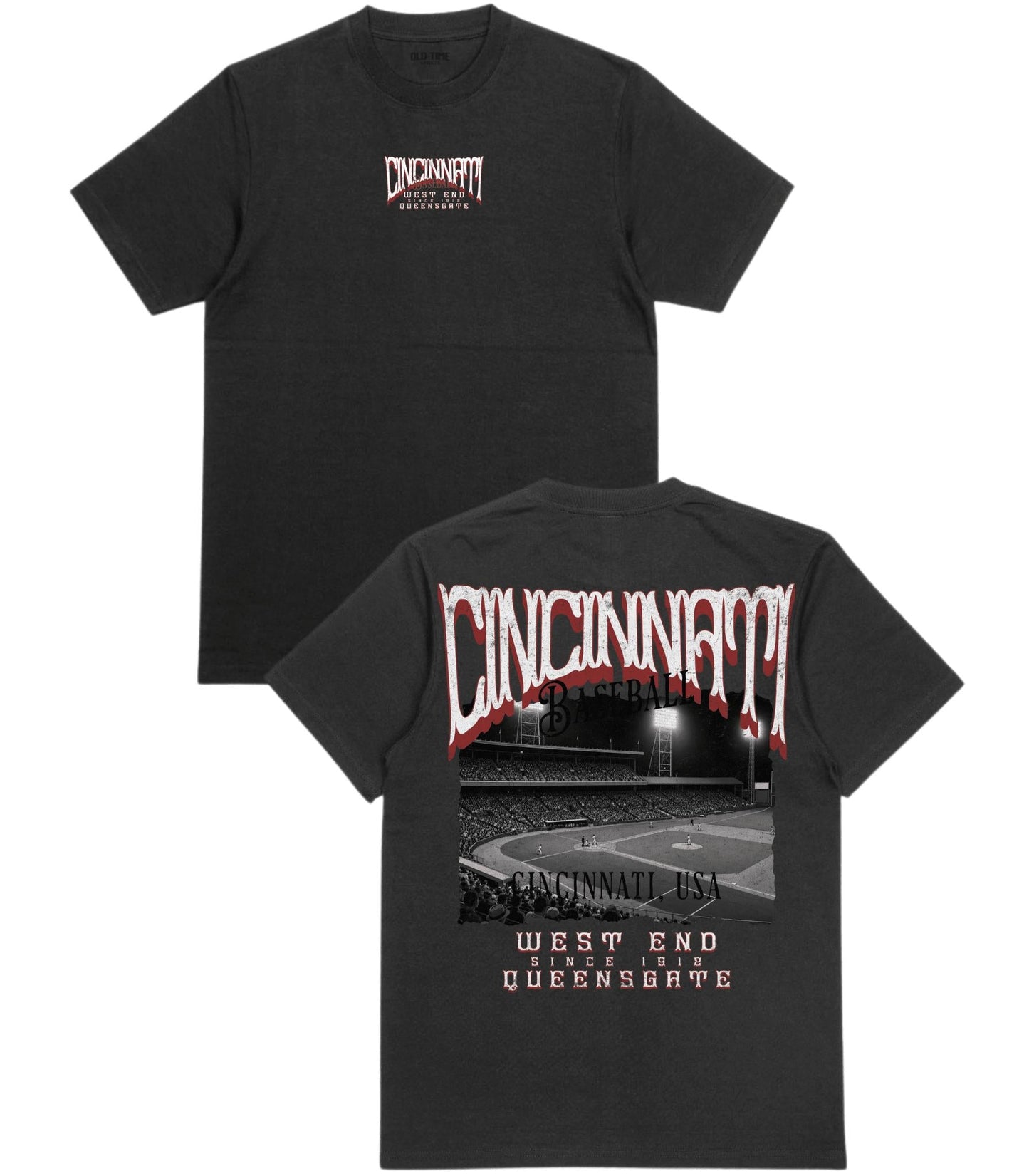 CIN Baseball Poster T-Shirt - Old Time Sports