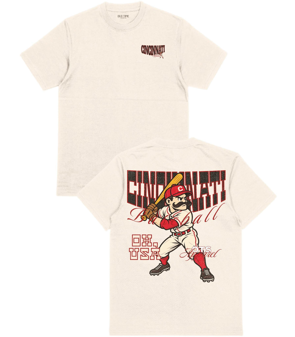 Cincinnati Baseball Appl. T-Shirt - Old Time Sports