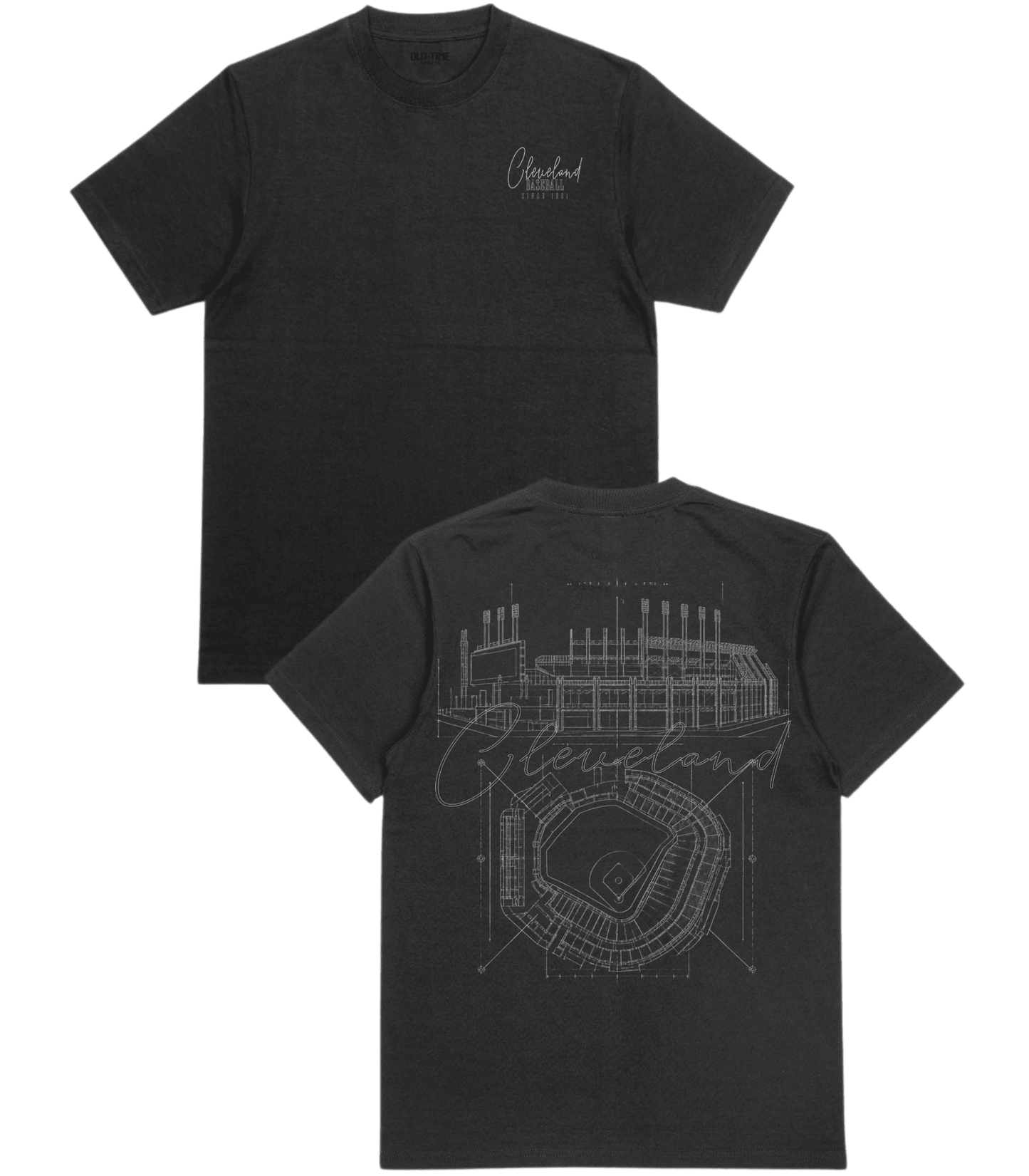 Cleveland Blueprints T-Shirt - Old Time Sports