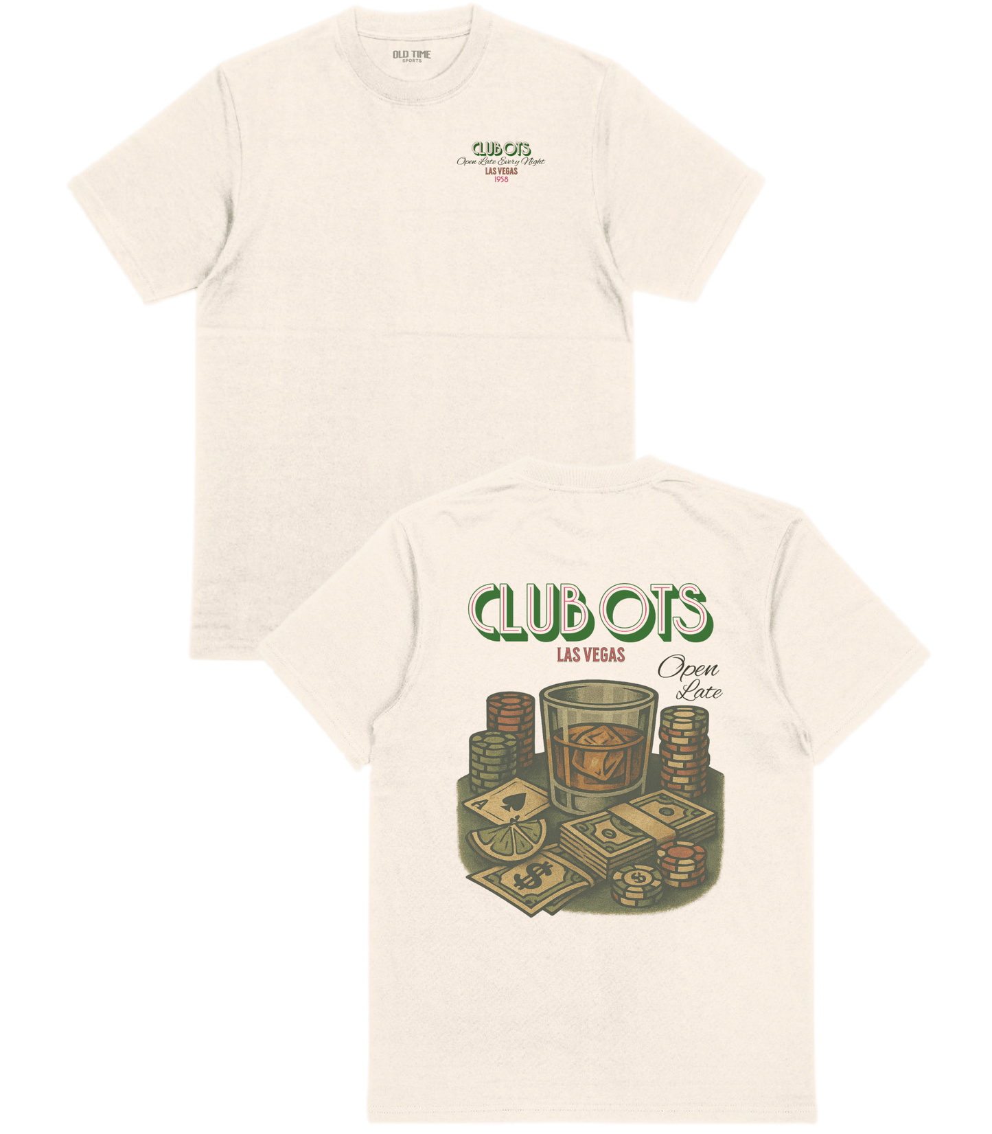 Club Las Vegas T-Shirt - Old Time Sports