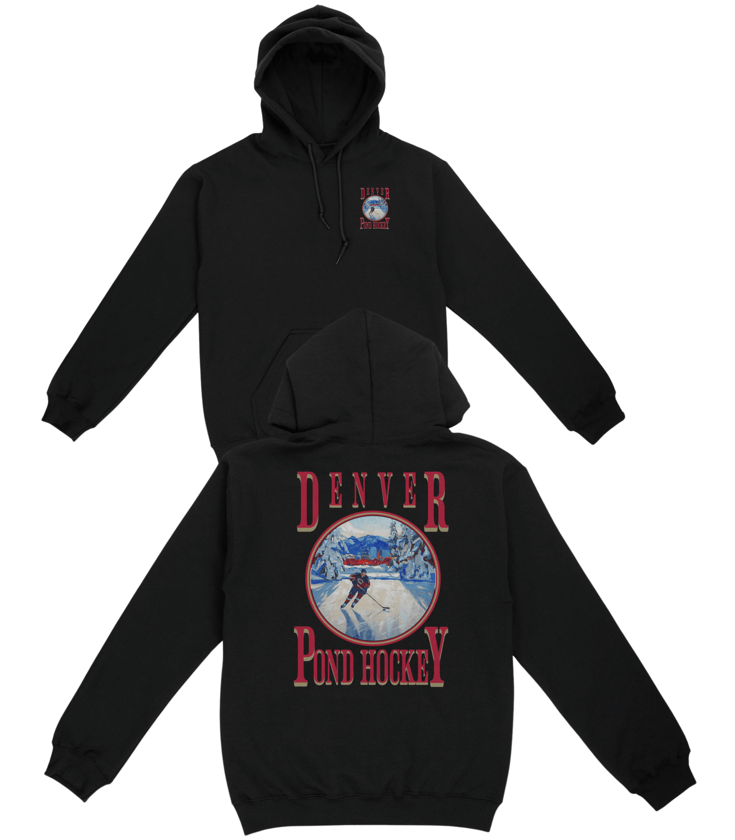 Denver Pond Hockey Basic Hoodie - Old Time Sports