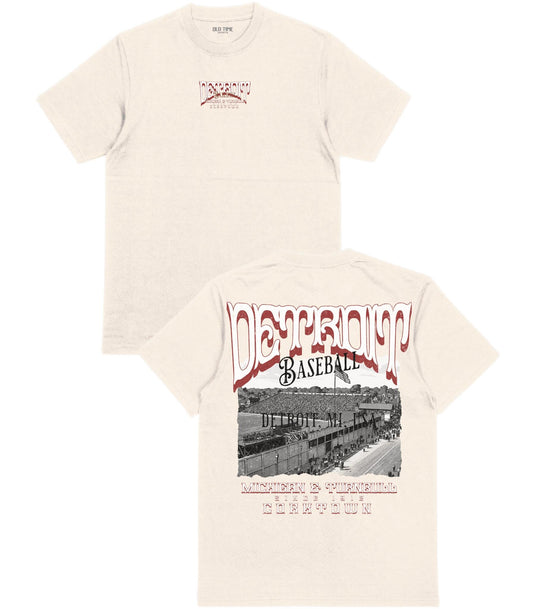 DET Baseball Poster T-Shirt - Old Time Sports