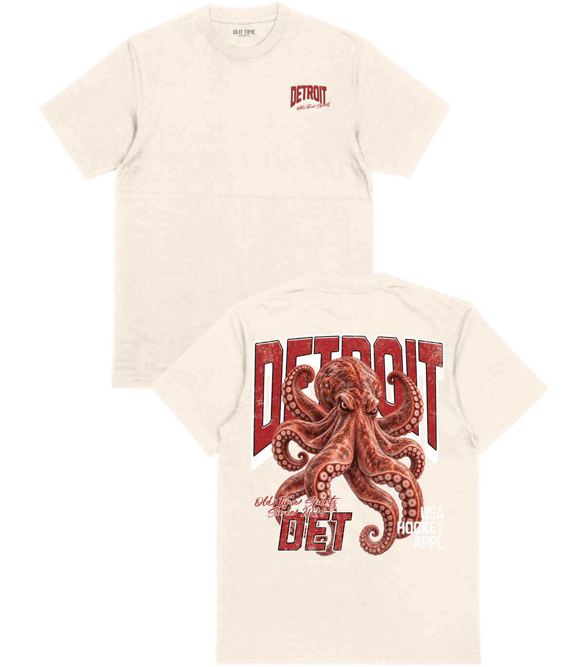 Detroit Hockey Appl. T-Shirt - Old Time Sports