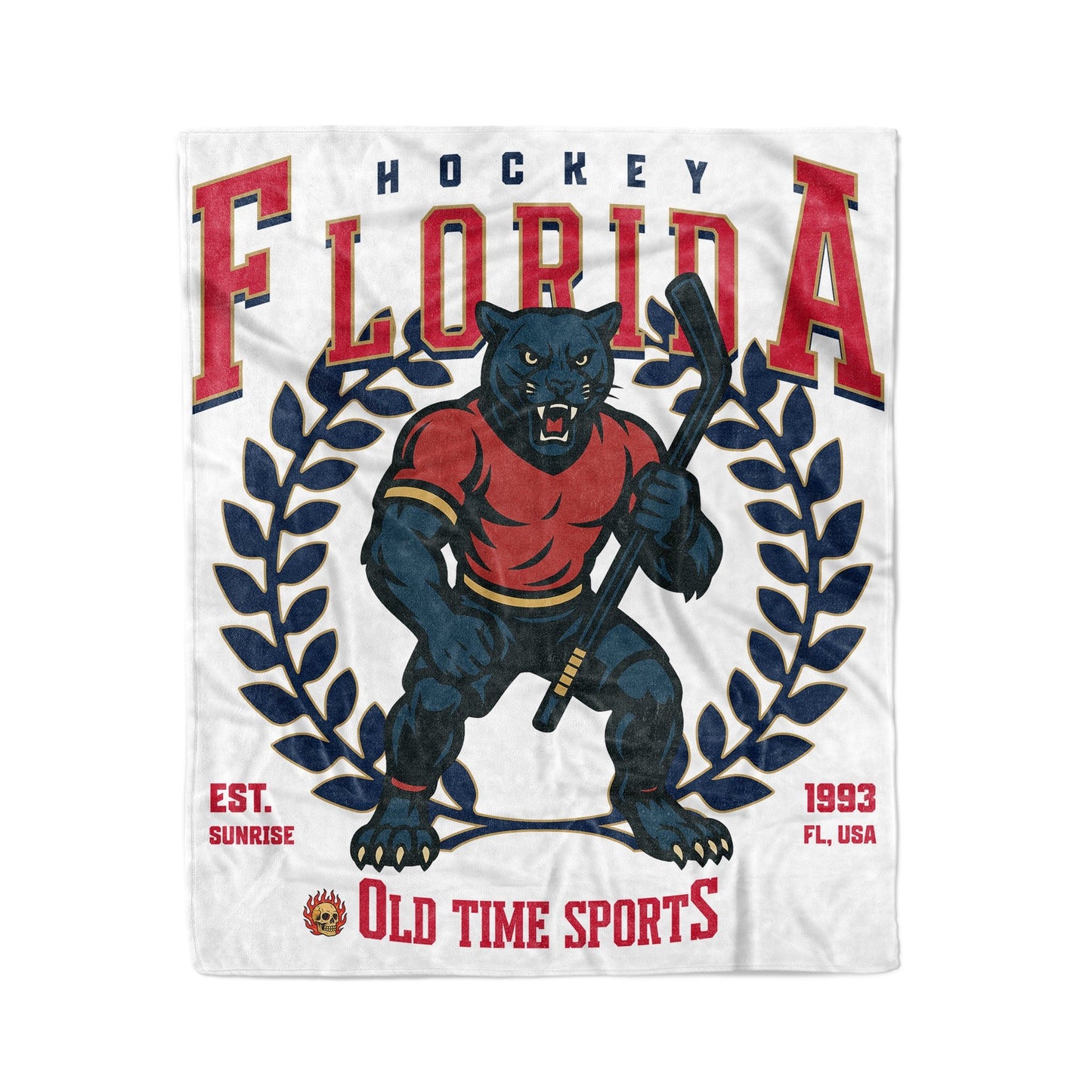 Florida Hockey 50x60in Fleece Blanket - Old Time Sports