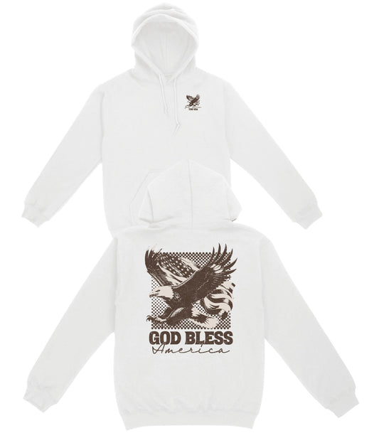 God Bless America Basic Hoodie - Old Time Sports