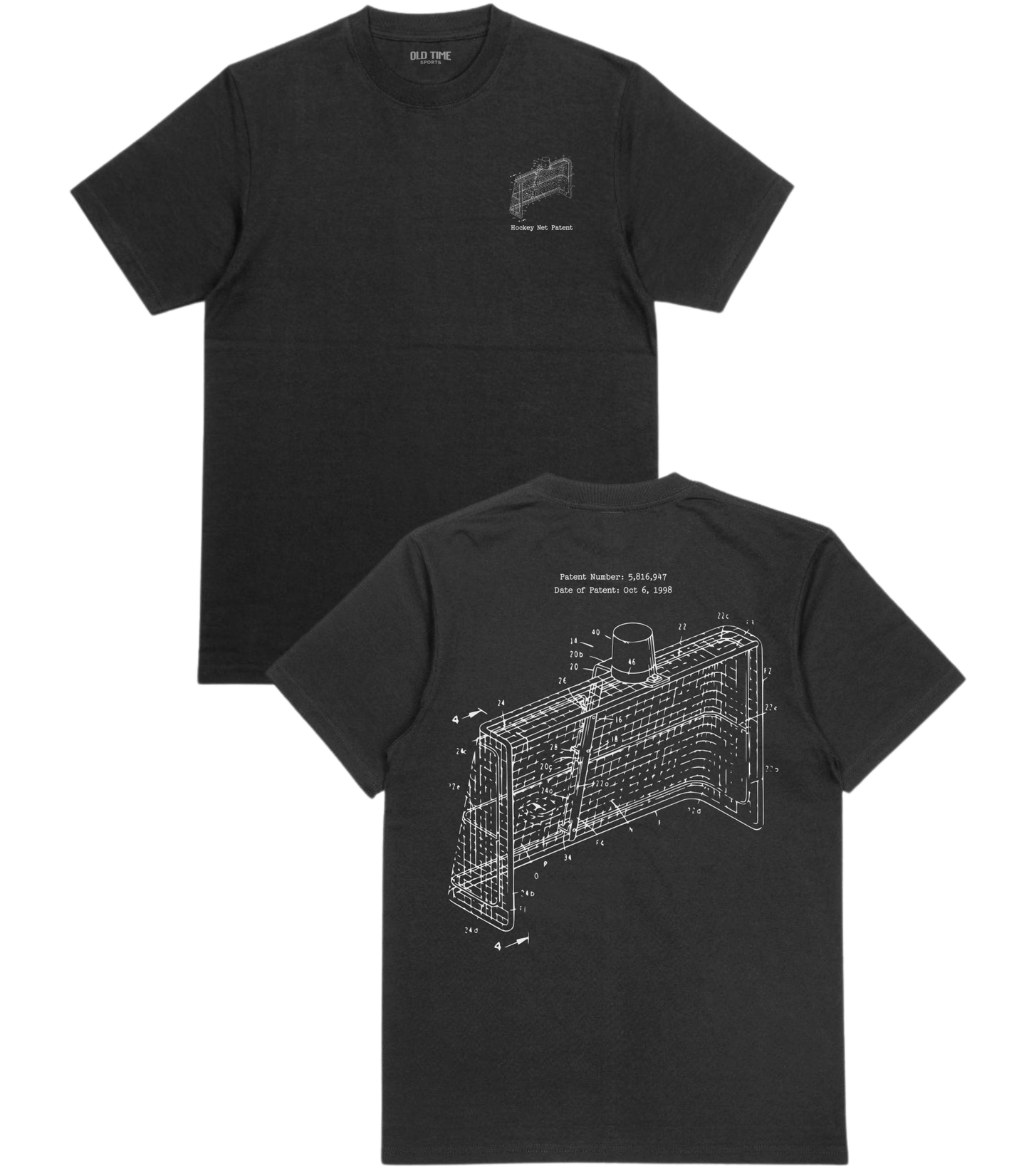 Hockey Net Patent T-Shirt - Old Time Sports