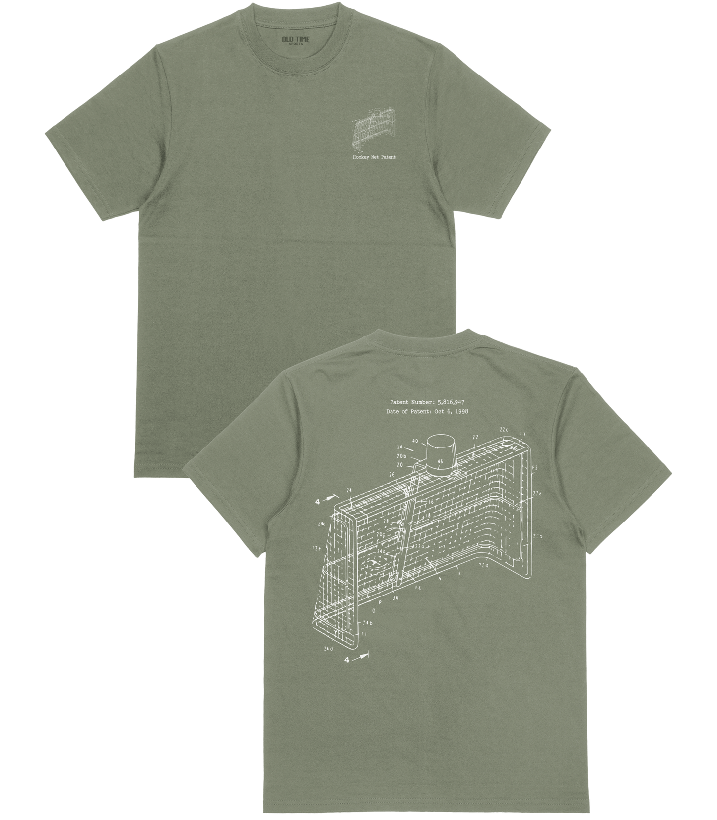 Hockey Net Patent T-Shirt - Old Time Sports
