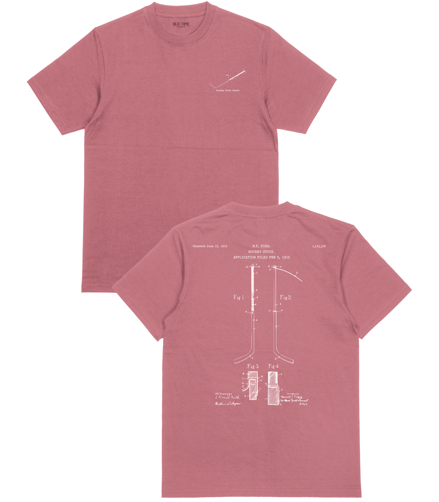 Hockey Stick Patent T-Shirt - Old Time Sports