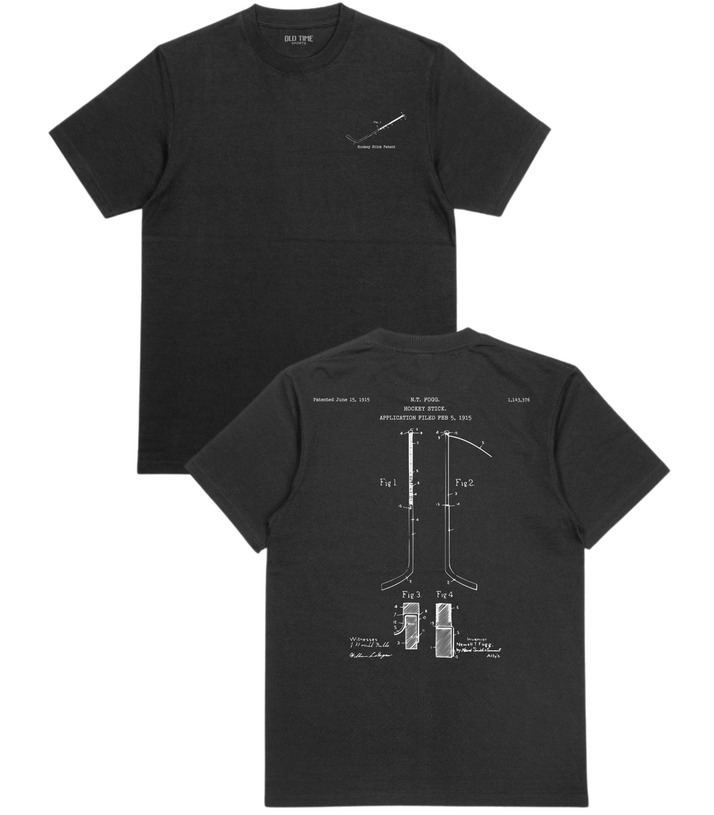 Hockey Stick Patent T-Shirt - Old Time Sports