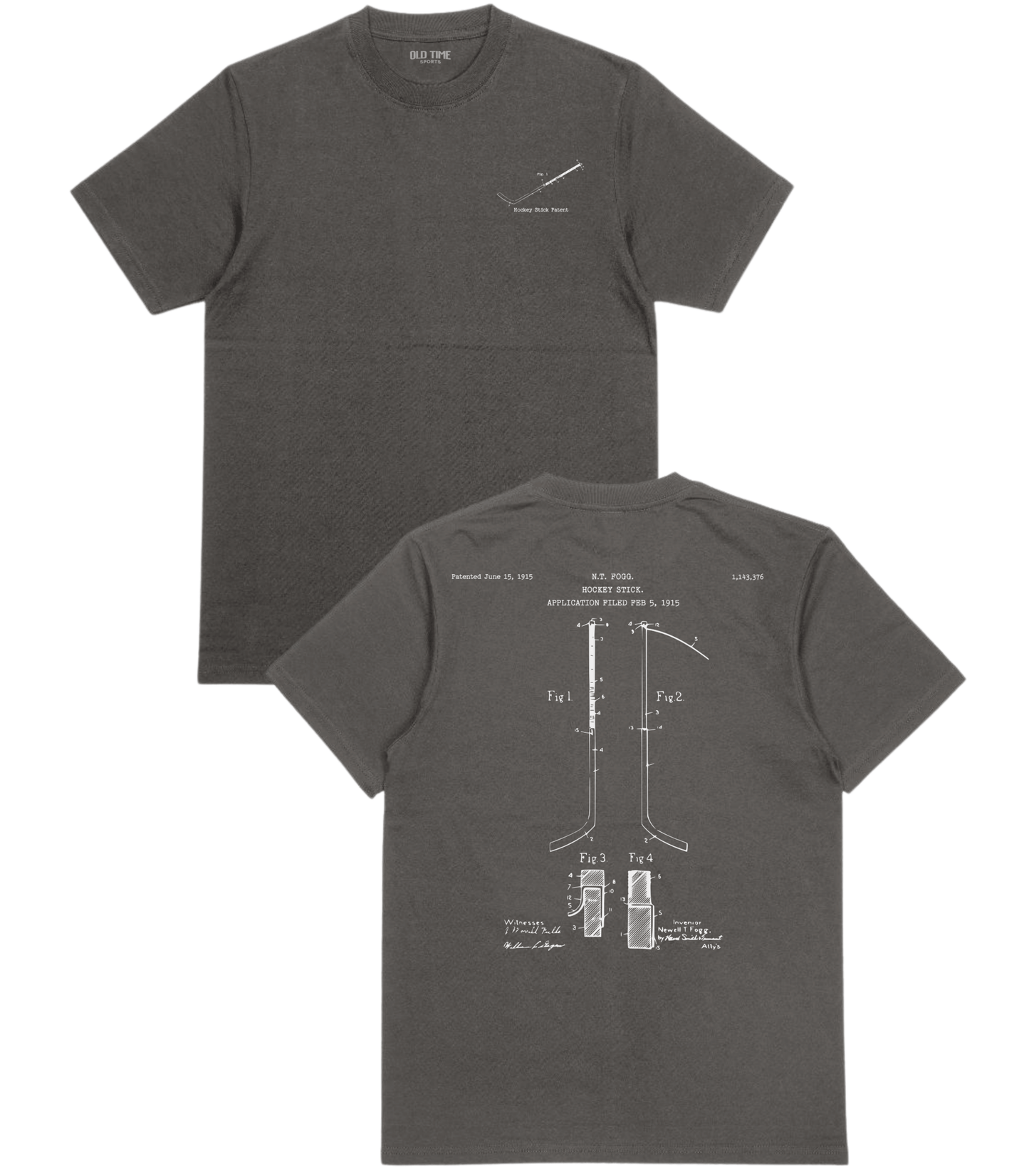 Hockey Stick Patent T-Shirt - Old Time Sports