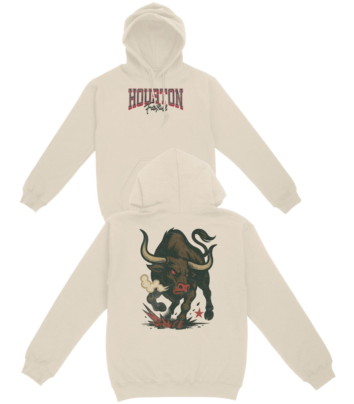 Houston Football Basic Hoodie - Old Time Sports