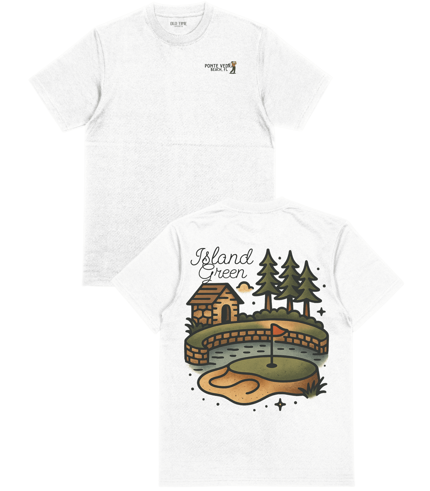 Island Green T-Shirt - Old Time Sports