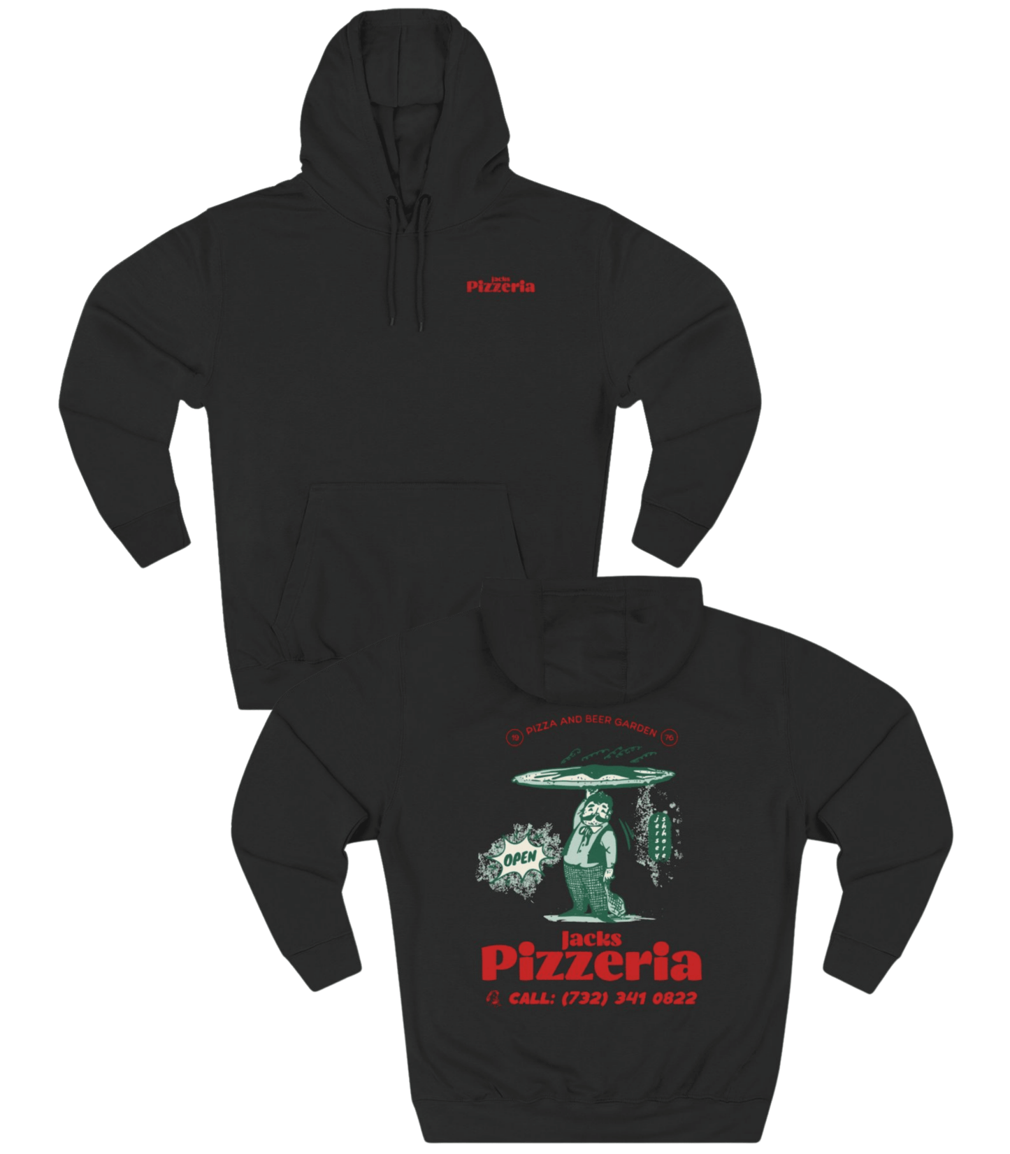 Jacks Pizzeria Hoodie - Old Time Sports