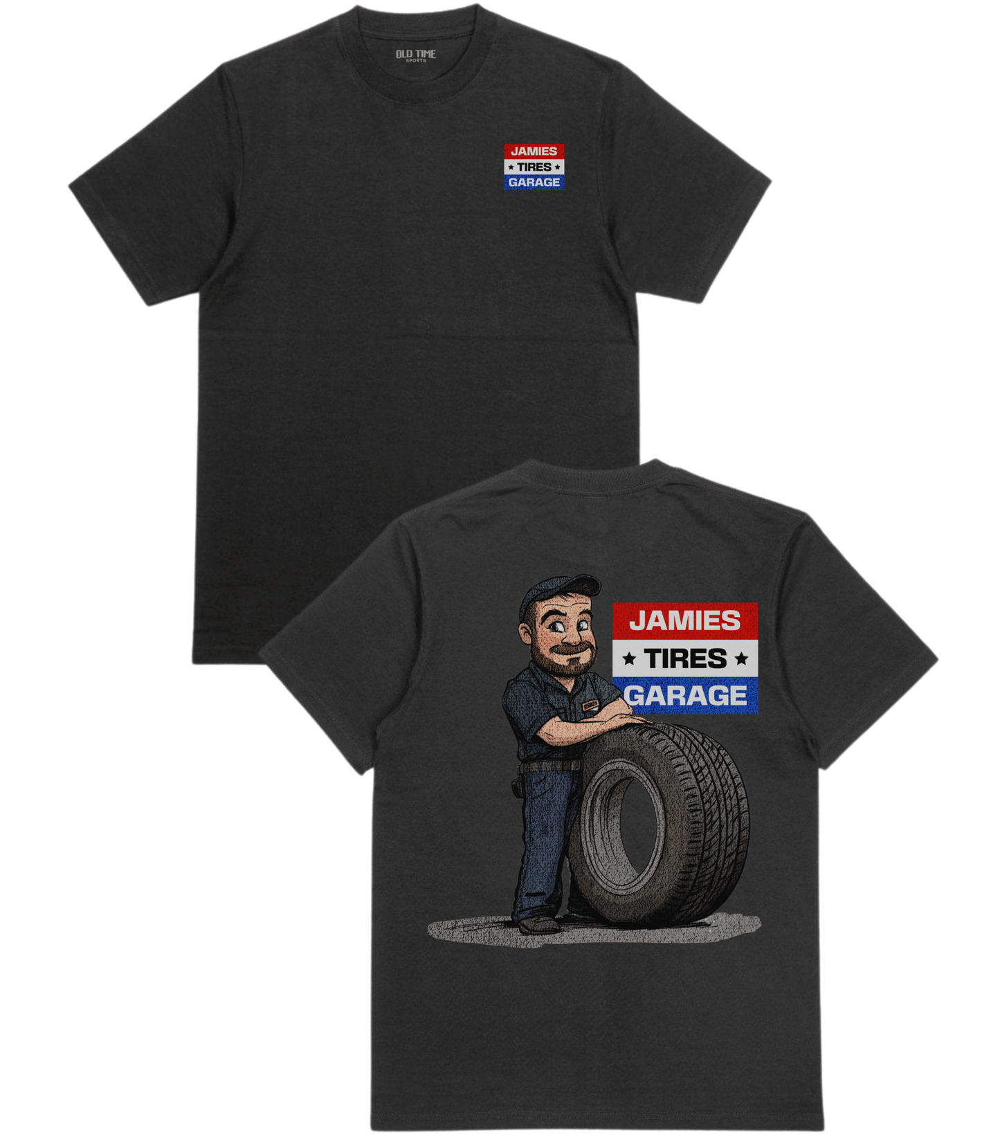 Jamies Tires T-Shirt - Old Time Sports
