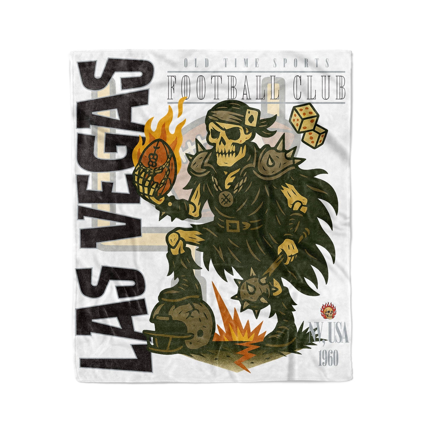 Las Vegas Football 50x60in Fleece Blanket - Old Time Sports