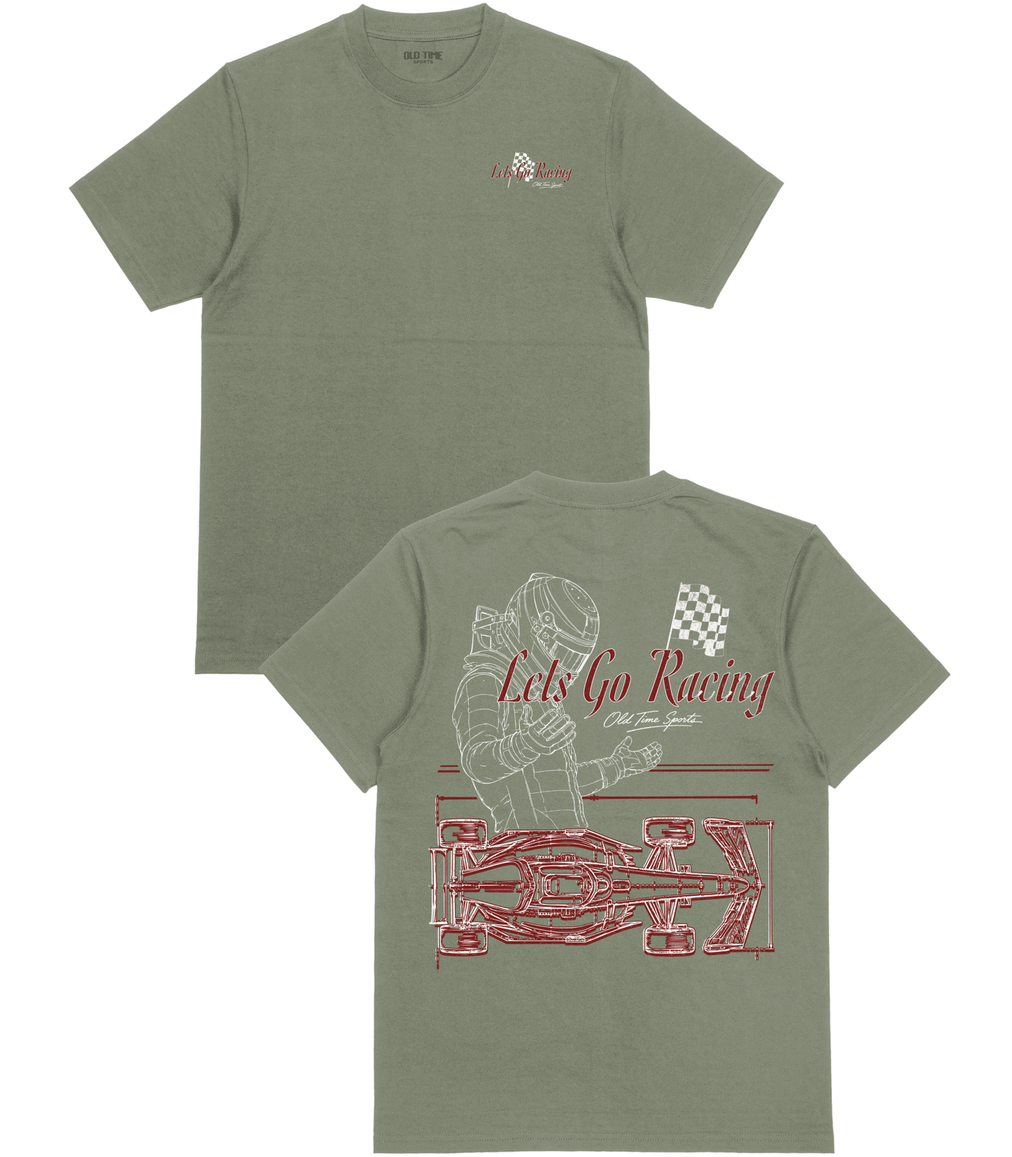Lets Go Racing T-Shirt - Old Time Sports
