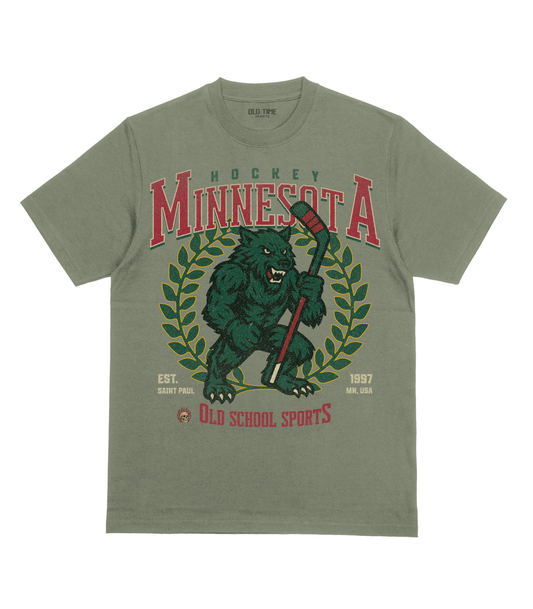 Minnesota Hockey v3 T-Shirt - Old Time Sports