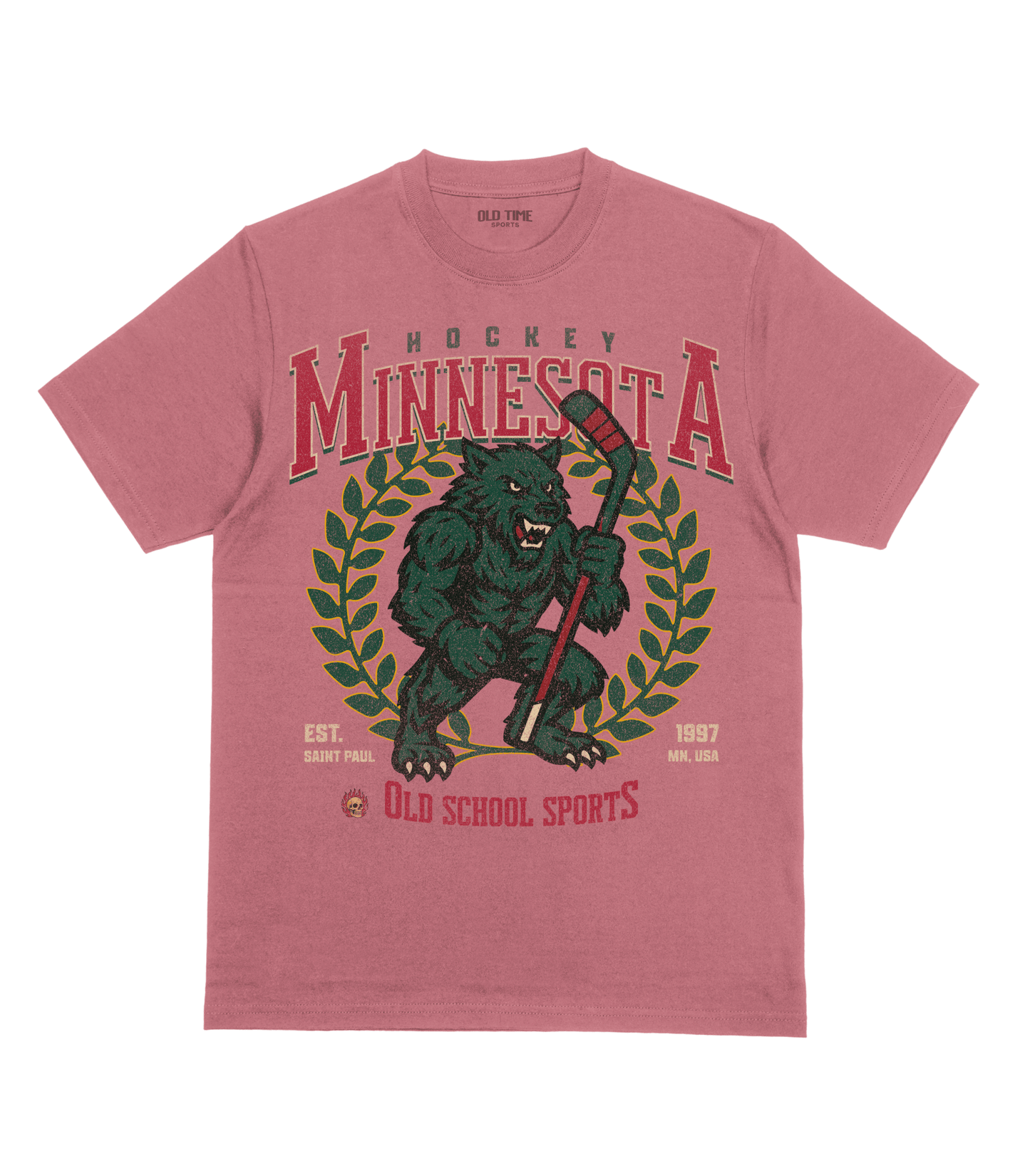 Minnesota Hockey v3 T-Shirt - Old Time Sports