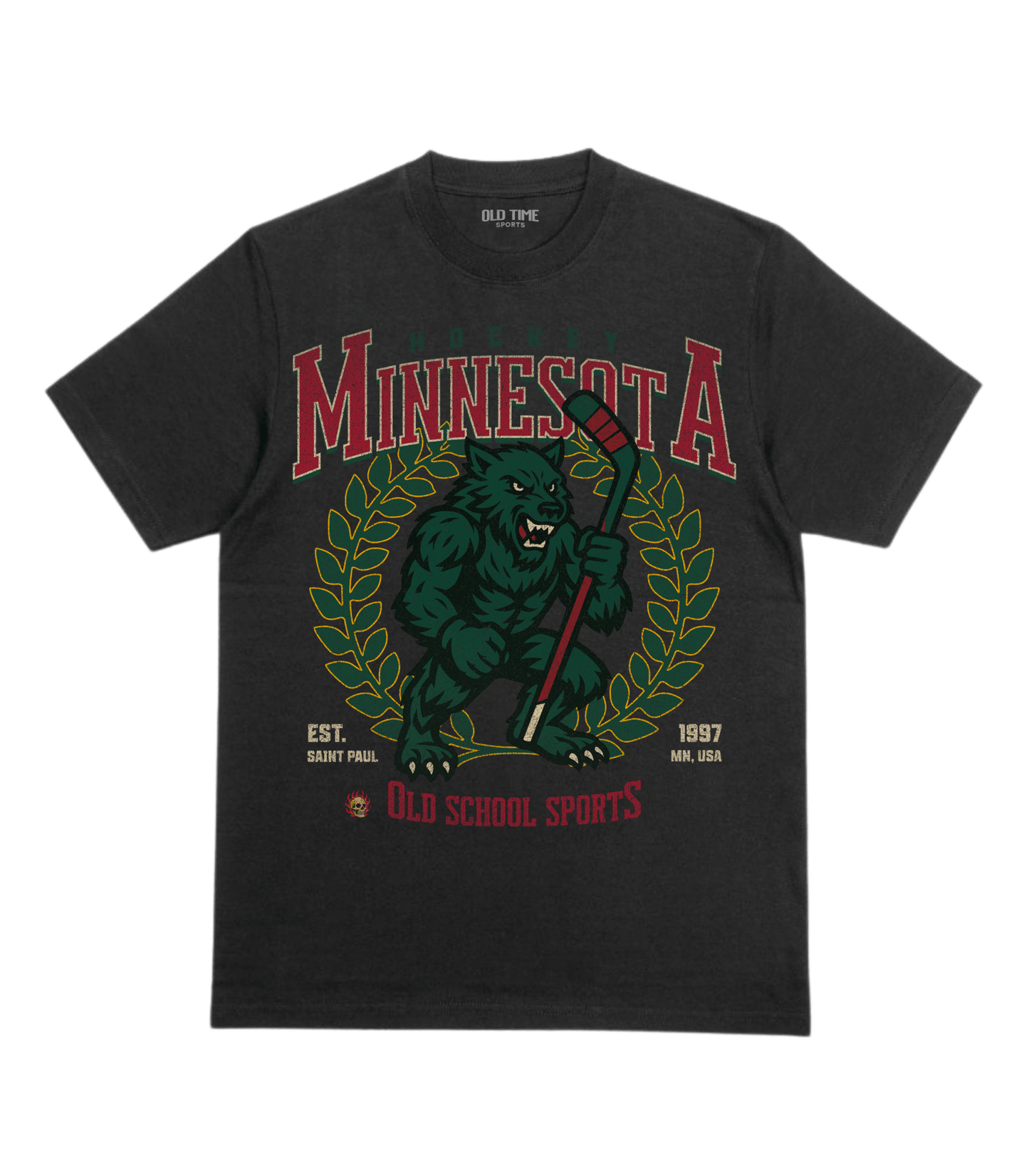 Minnesota Hockey v3 T-Shirt - Old Time Sports