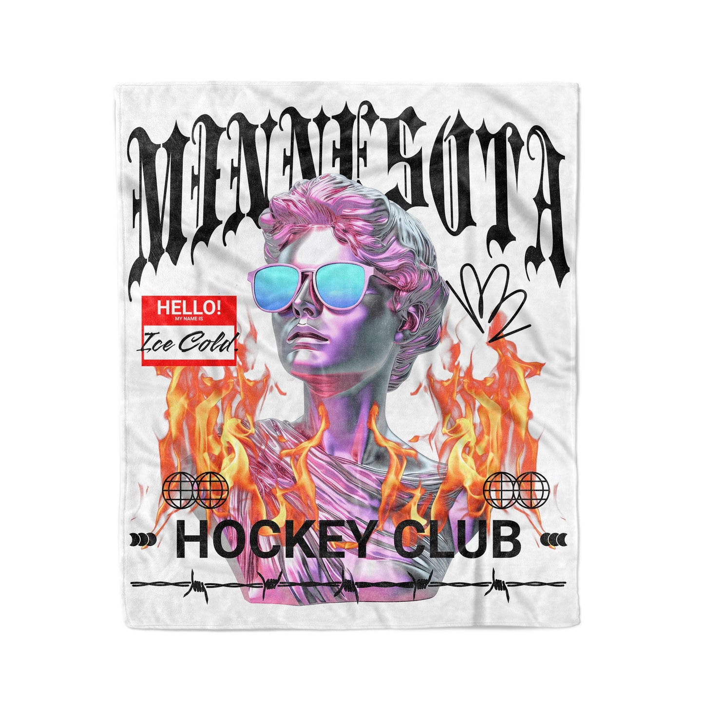 Minnesota Women's HC 50x60in Fleece Blanket - Old Time Sports