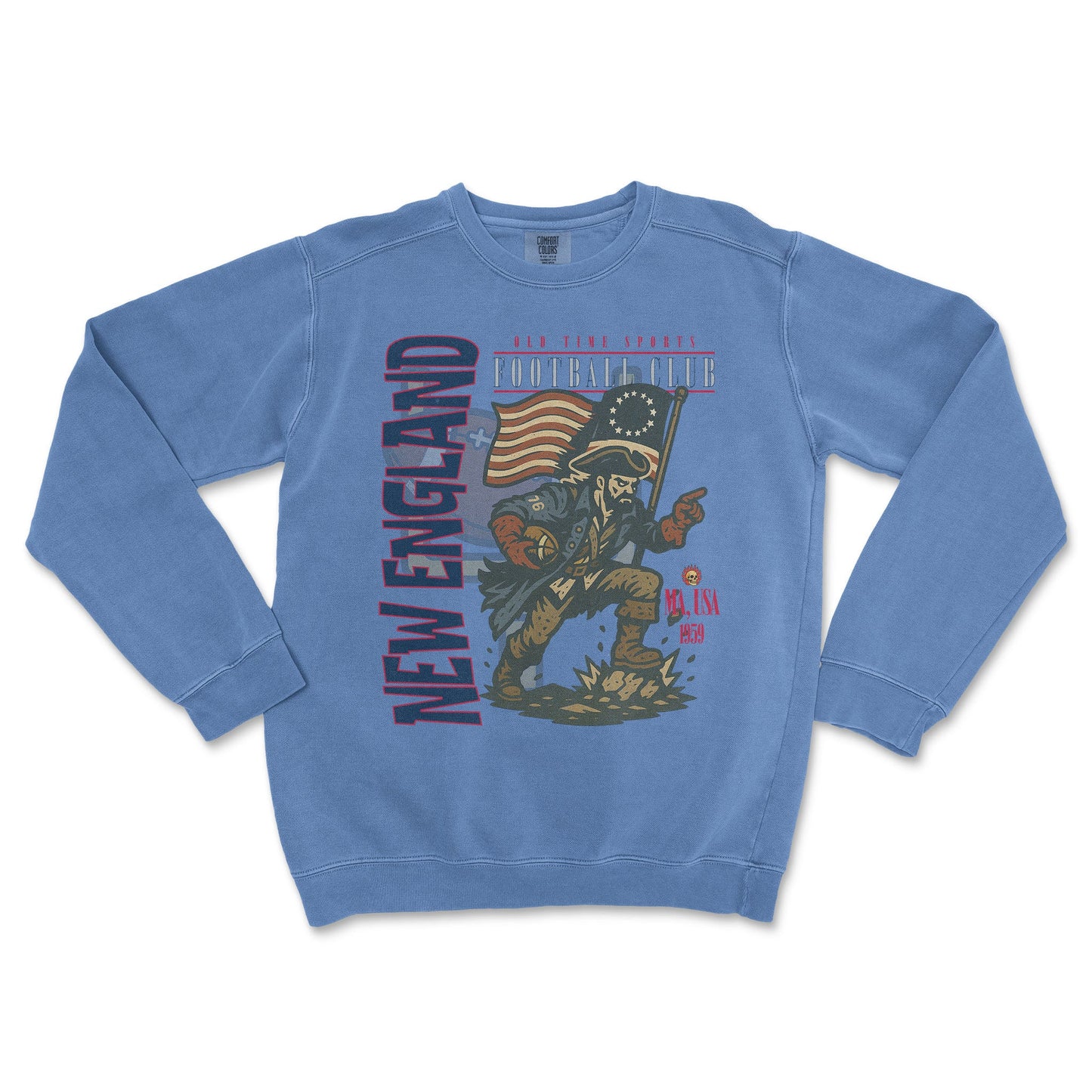 New England Football Crewneck - Old Time Sports