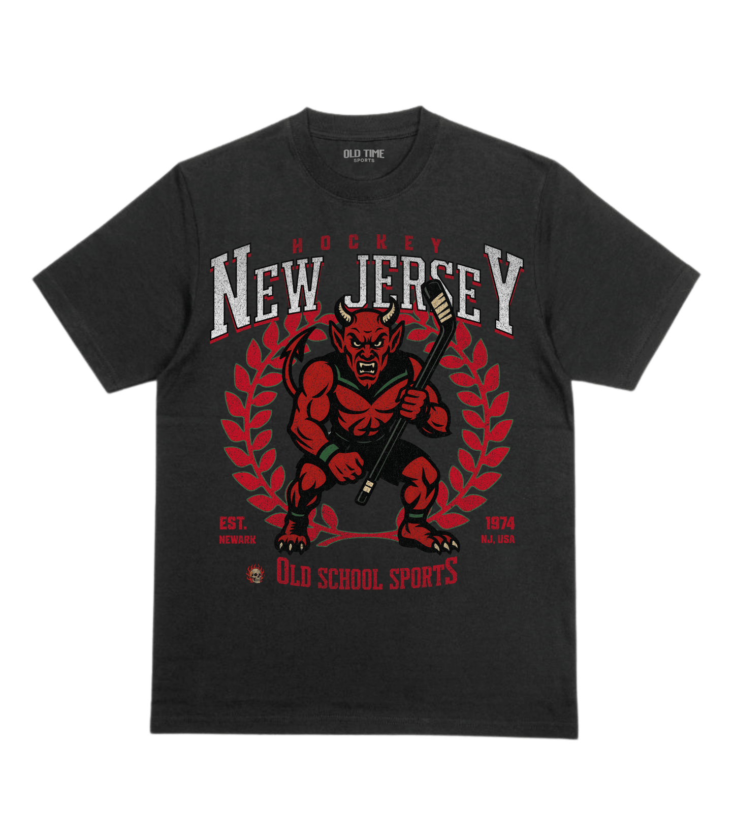 New Jersey Hockey v2 T-Shirt - Old Time Sports