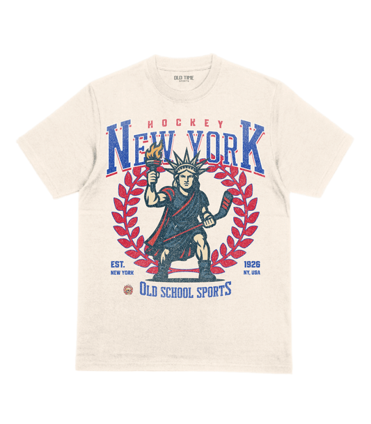 New York Hockey v3 T-Shirt - Old Time Sports