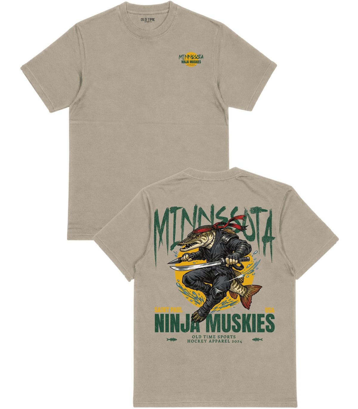 Ninja Muskies T-Shirt - Old Time Sports