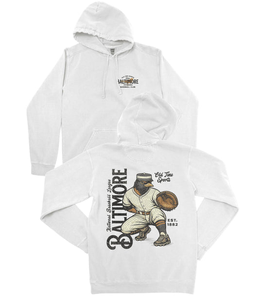 Old Time Baltimore Baseball Premium Hoodie - Old Time Sports