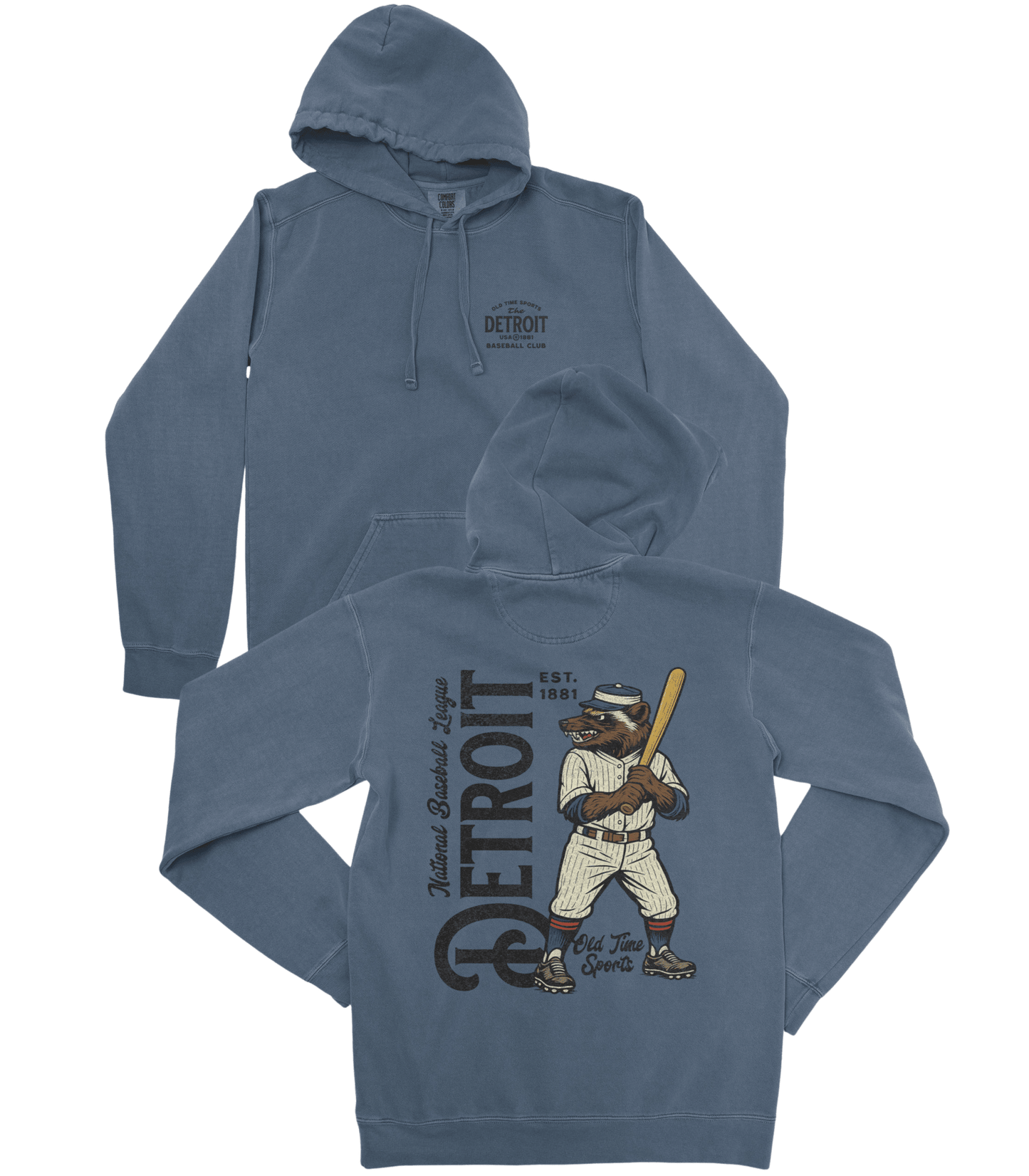 Old Time Detroit Baseball Premium Hoodie