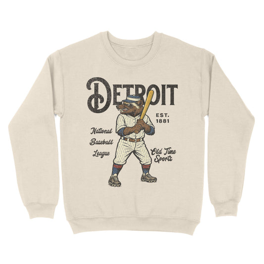 Old Time Detroit Basic Crewneck - Old Time Sports