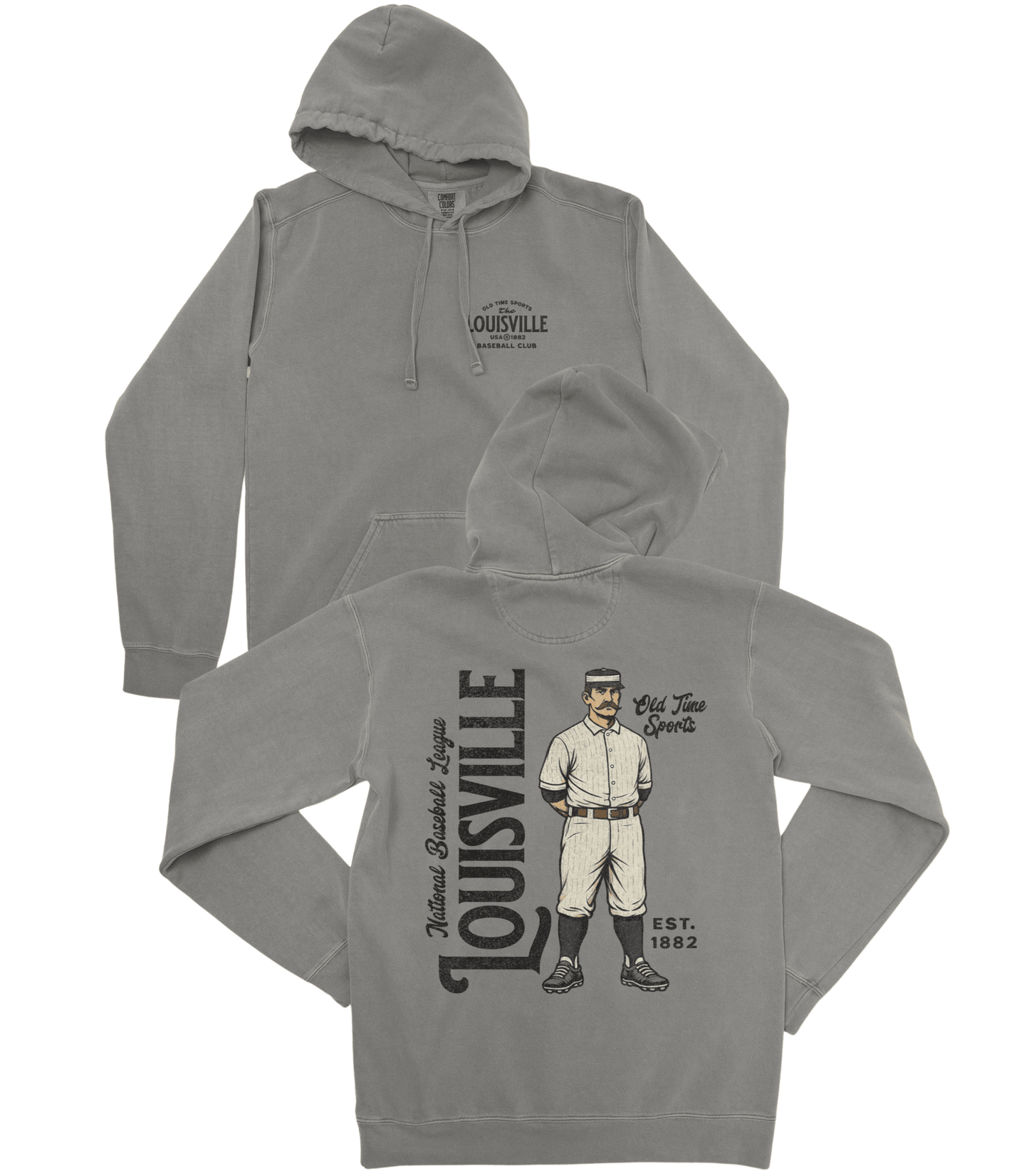 Old Time Louisville Baseball Premium Hoodie