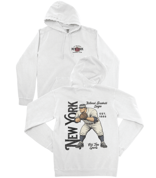 Old Time New York Baseball Premium Hoodie