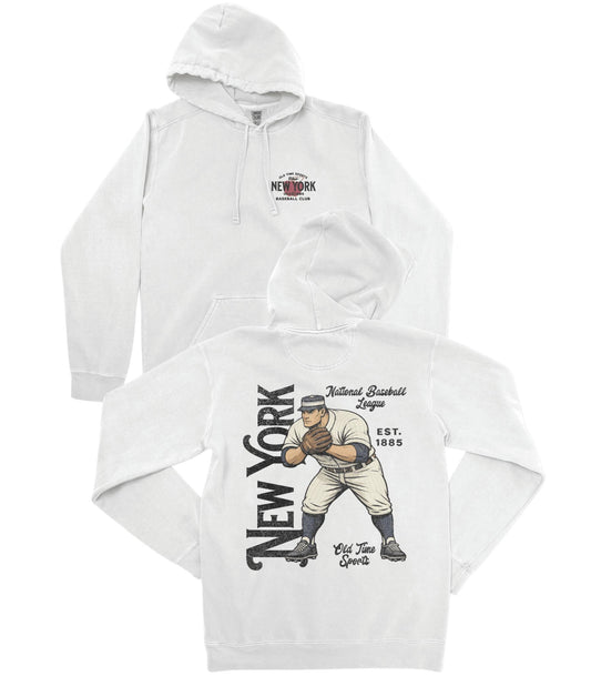 Old Time New York Baseball Premium Hoodie - Old Time Sports