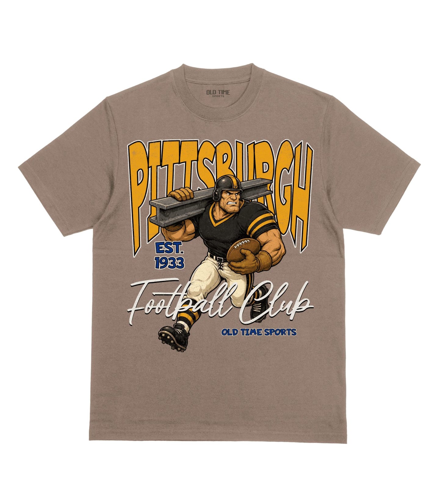 Pittsburgh Football 1933 v2 T-Shirt - Old Time Sports