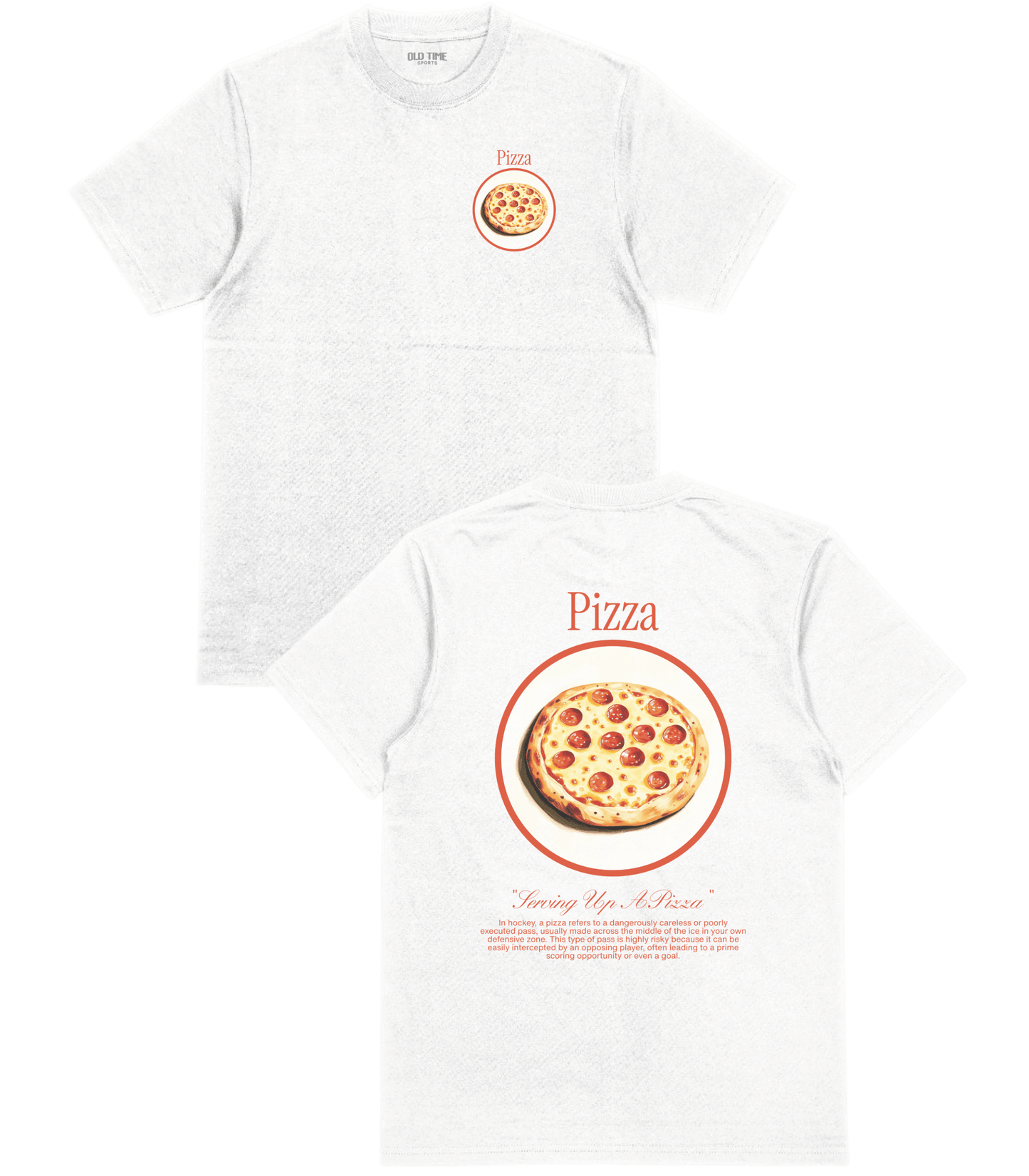 Pizza Hockey Shirt T-Shirt - Old Time Sports