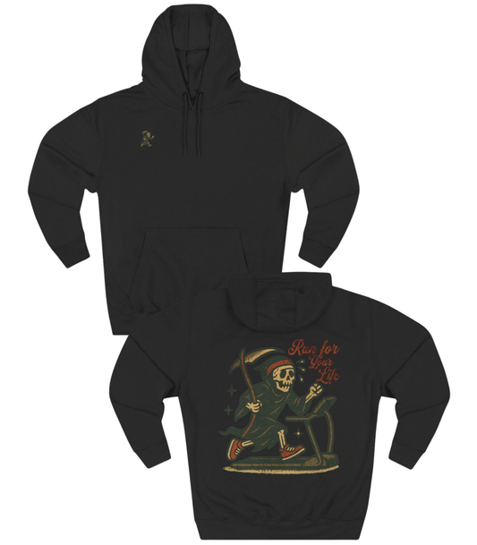 Run for Your Life Hoodie - Old Time Sports