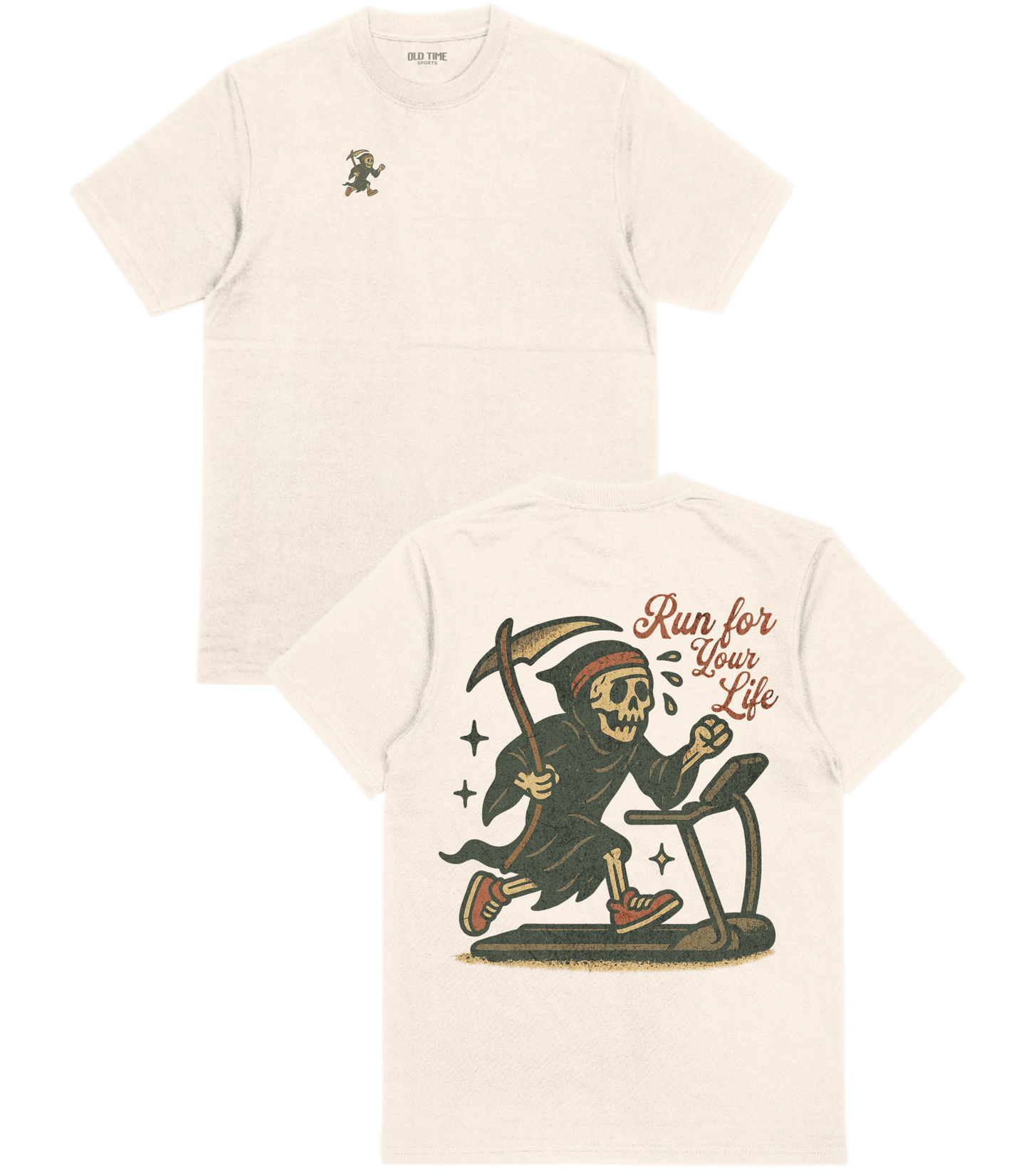 Run for Your Life T-Shirt - Old Time Sports