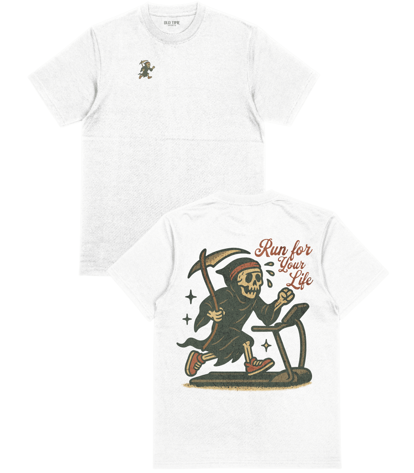 Run for Your Life T-Shirt - Old Time Sports